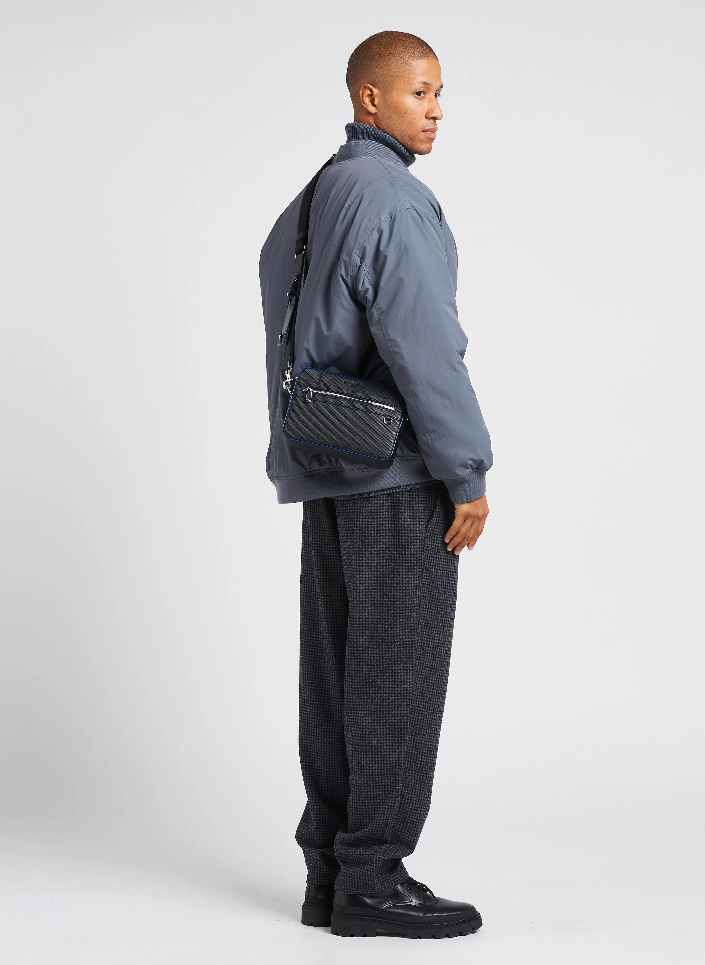  MINIMUM   Bertilo - Pantaloni chino 7/8 in misto lana stampata | Argento 