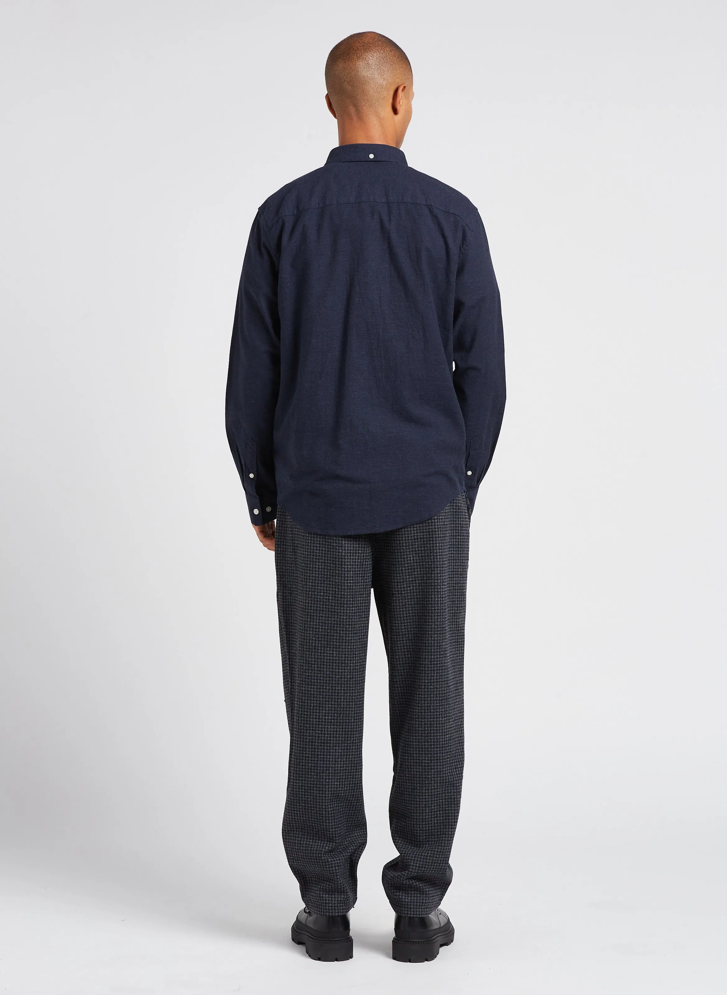  MINIMUM   Bertilo - Pantaloni chino 7/8 in misto lana stampata | Argento 