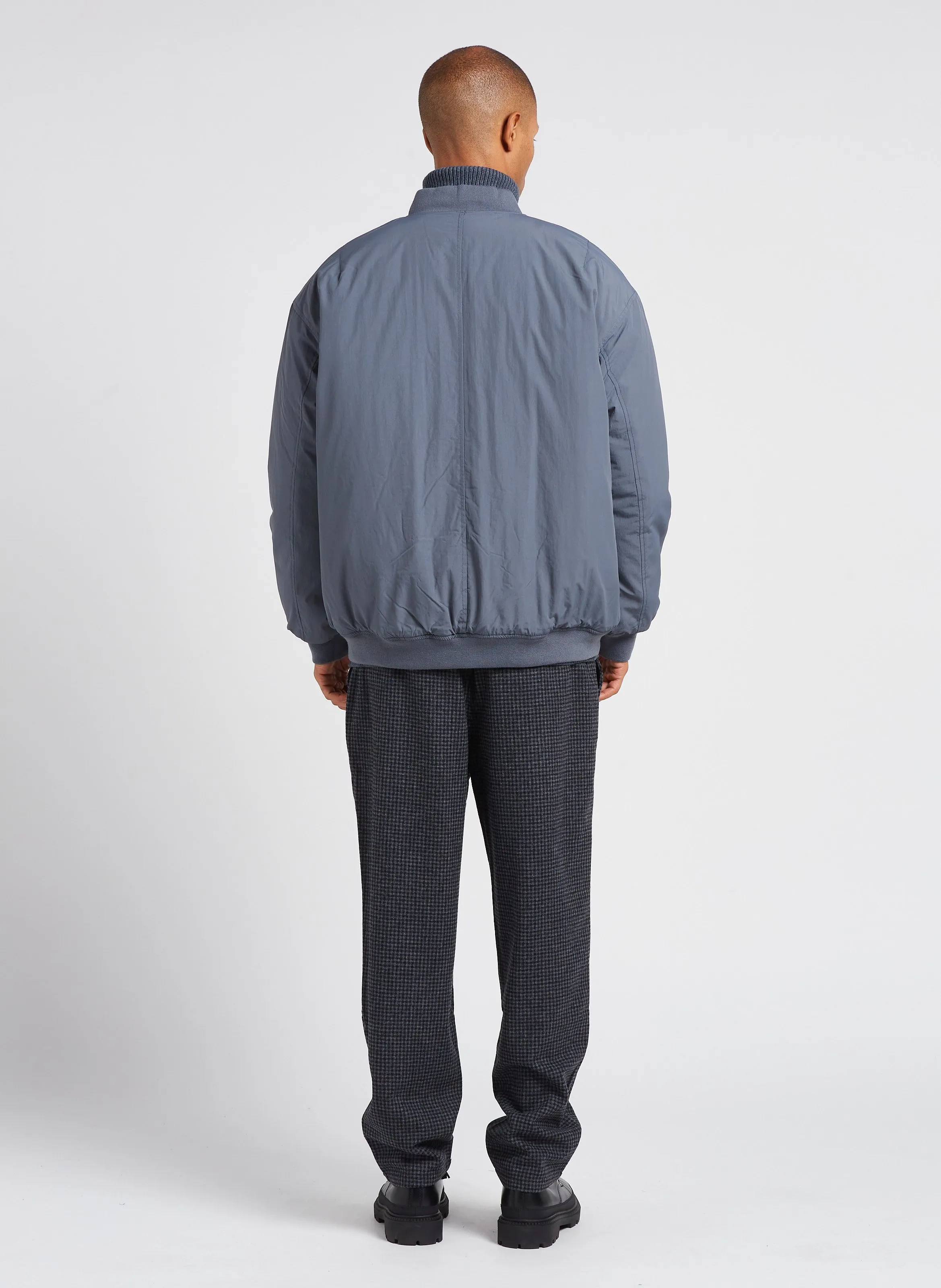  MINIMUM   Bertilo - Pantaloni chino 7/8 in misto lana stampata | Argento 