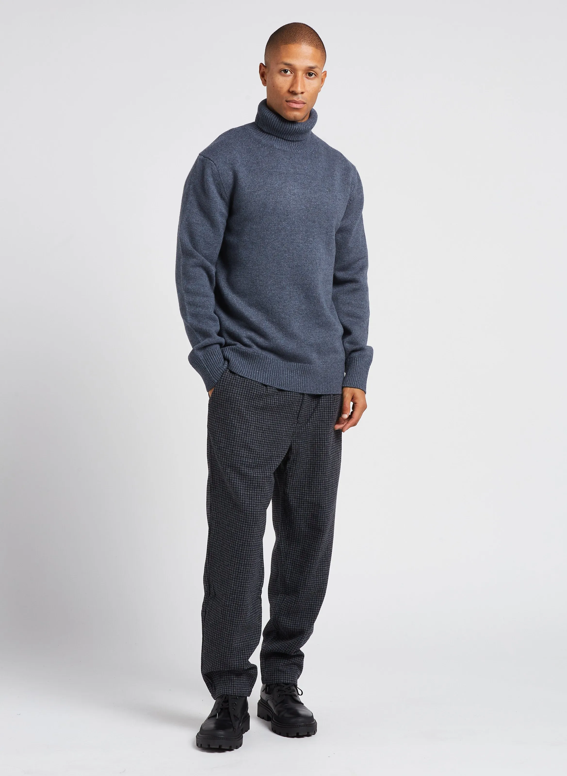  MINIMUM   Bertilo - Pantaloni chino 7/8 in misto lana stampata | Argento 