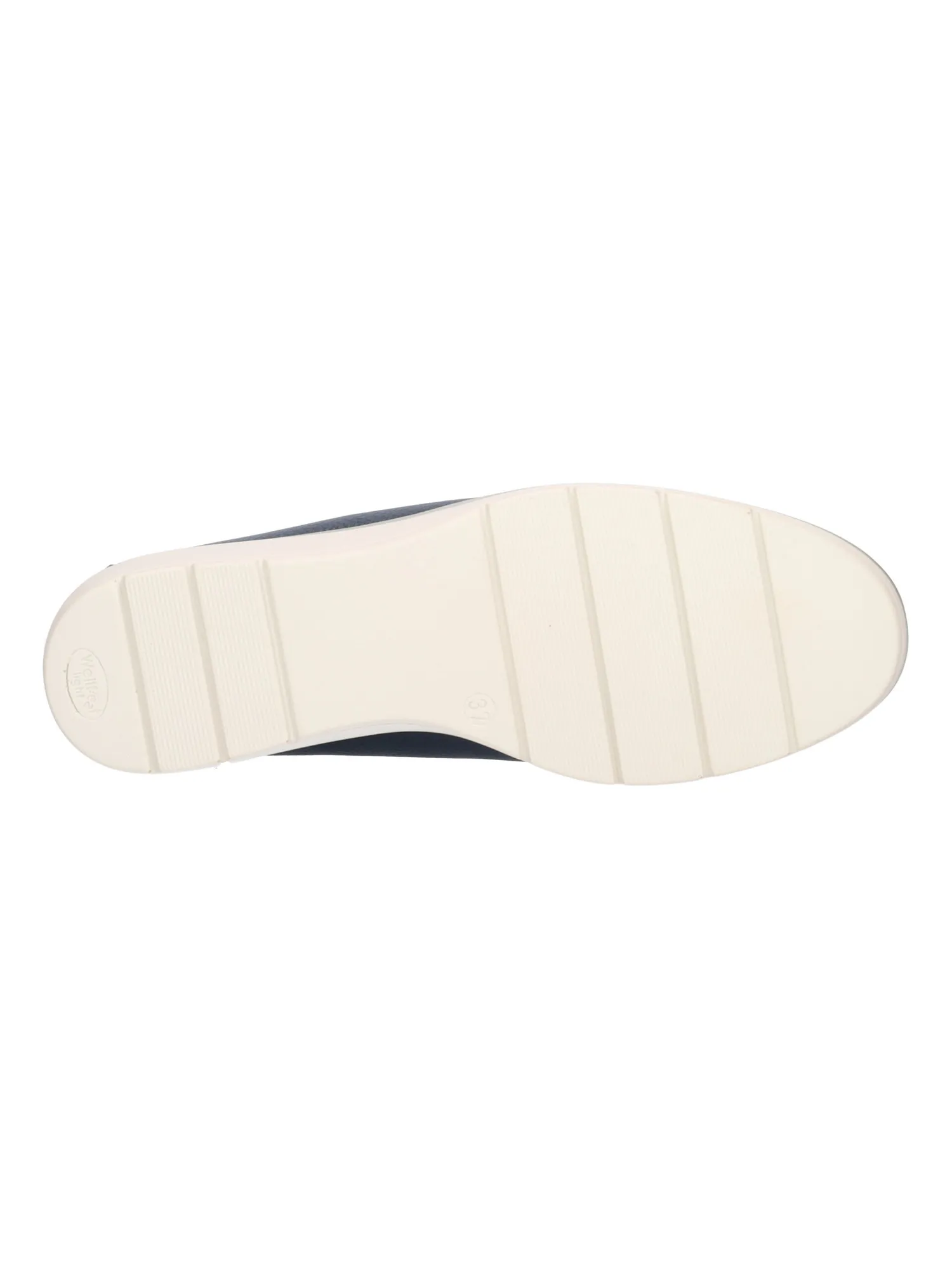 Mocassino con zeppa Valleverde da donna blu
