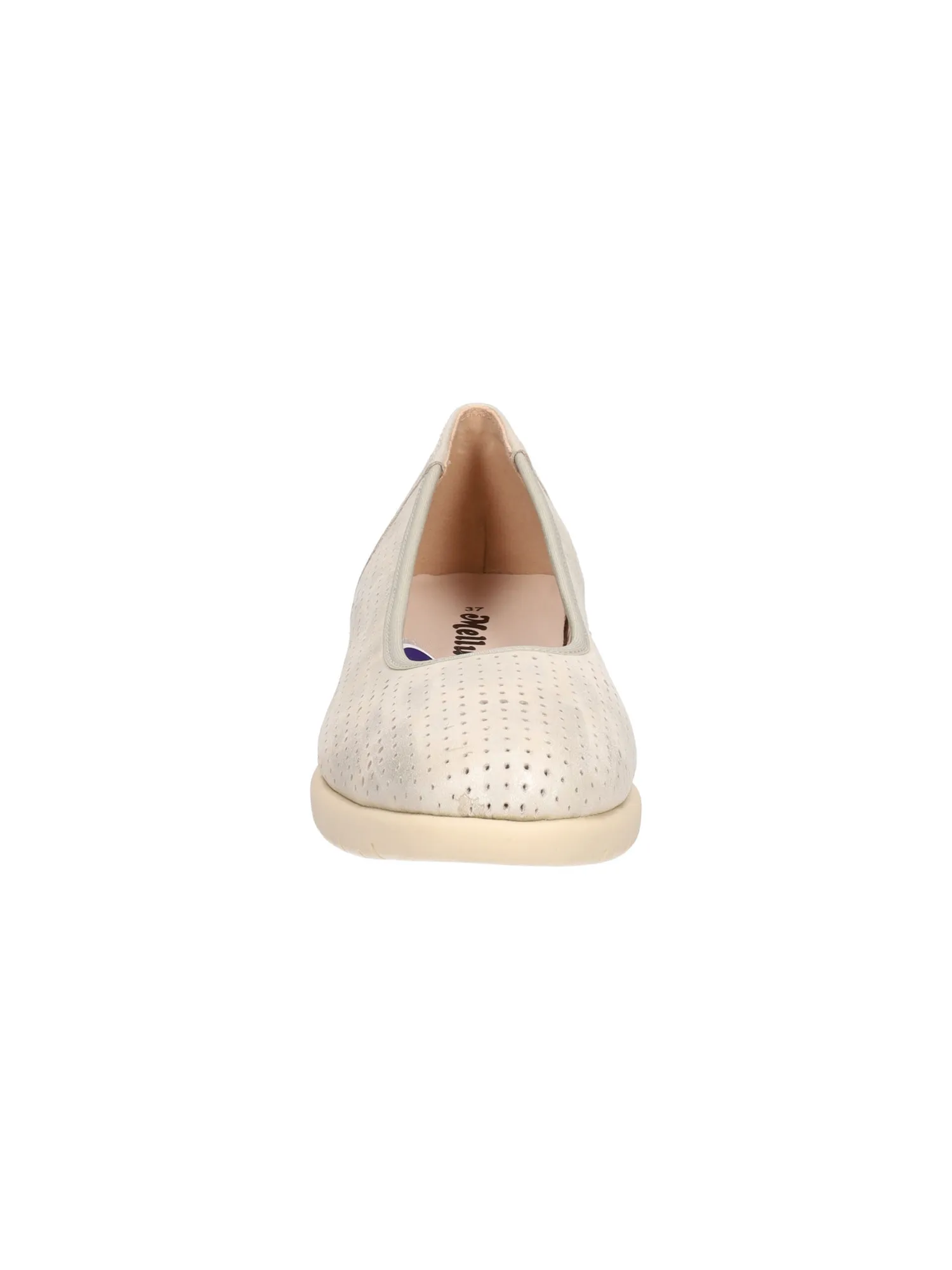 Mocassino zeppa bassa Melluso da donna beige