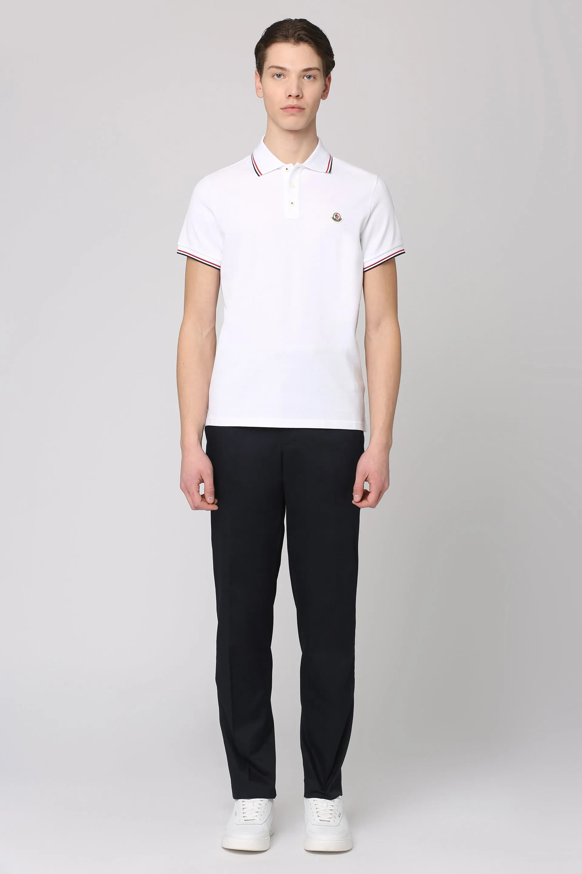 Moncler Polo a maniche corte in cotone