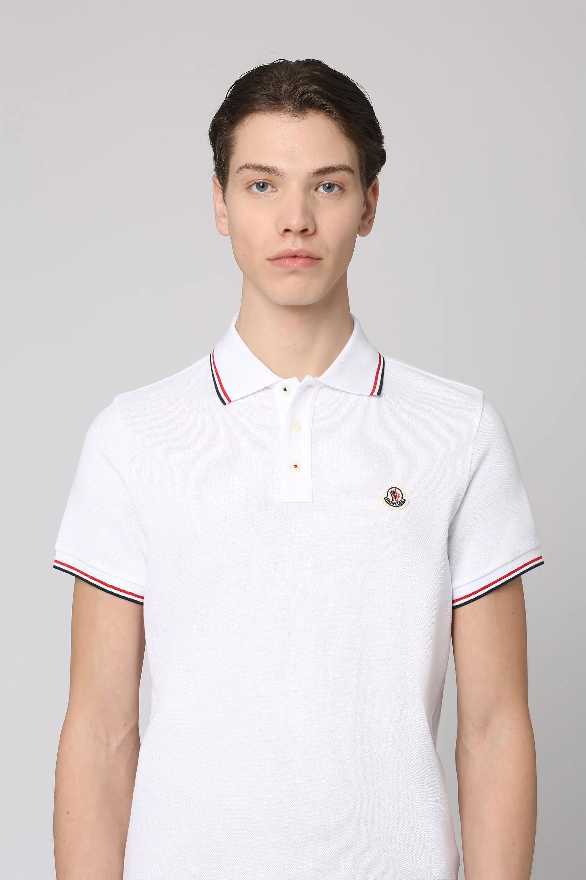 Moncler Polo a maniche corte in cotone