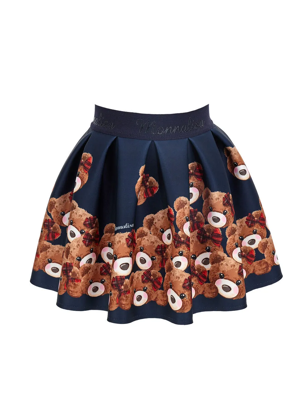 Monnalisa  Gonna neoprene con orsetti stampati bambina inverno monnalisa