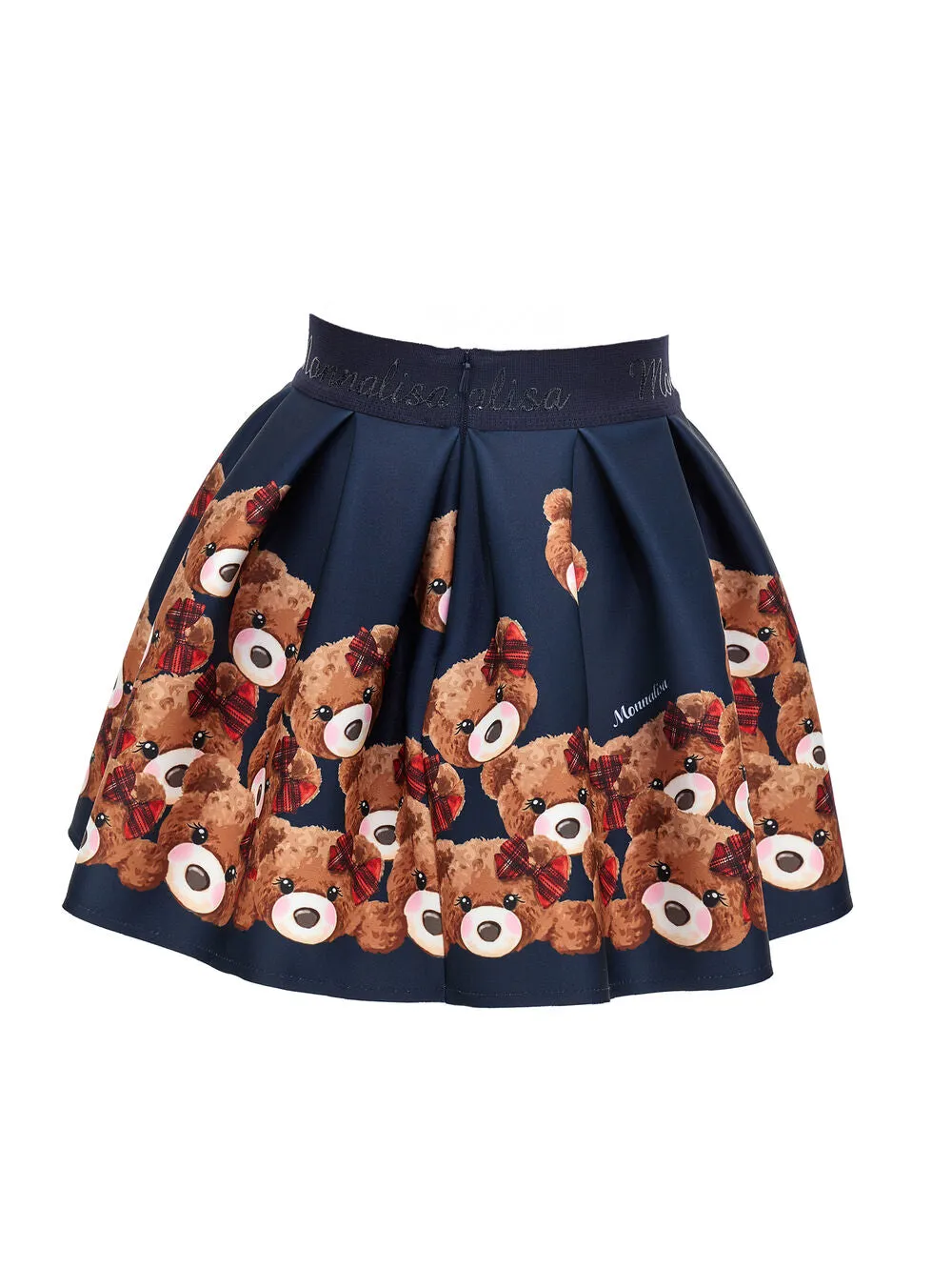 Monnalisa  Gonna neoprene con orsetti stampati bambina inverno monnalisa