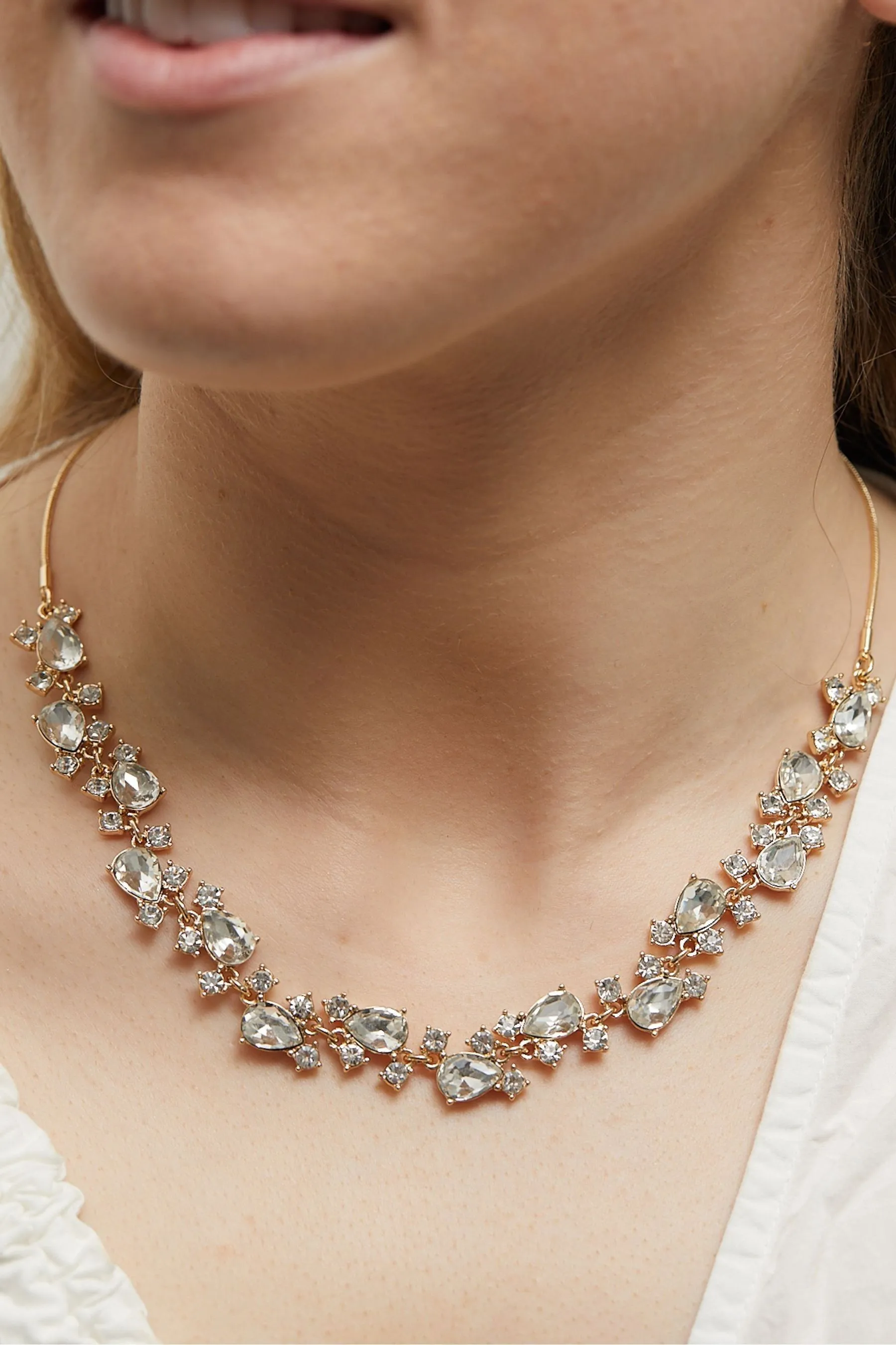 Mood - Collana con fermacorda regolabile e Stone di cristalli