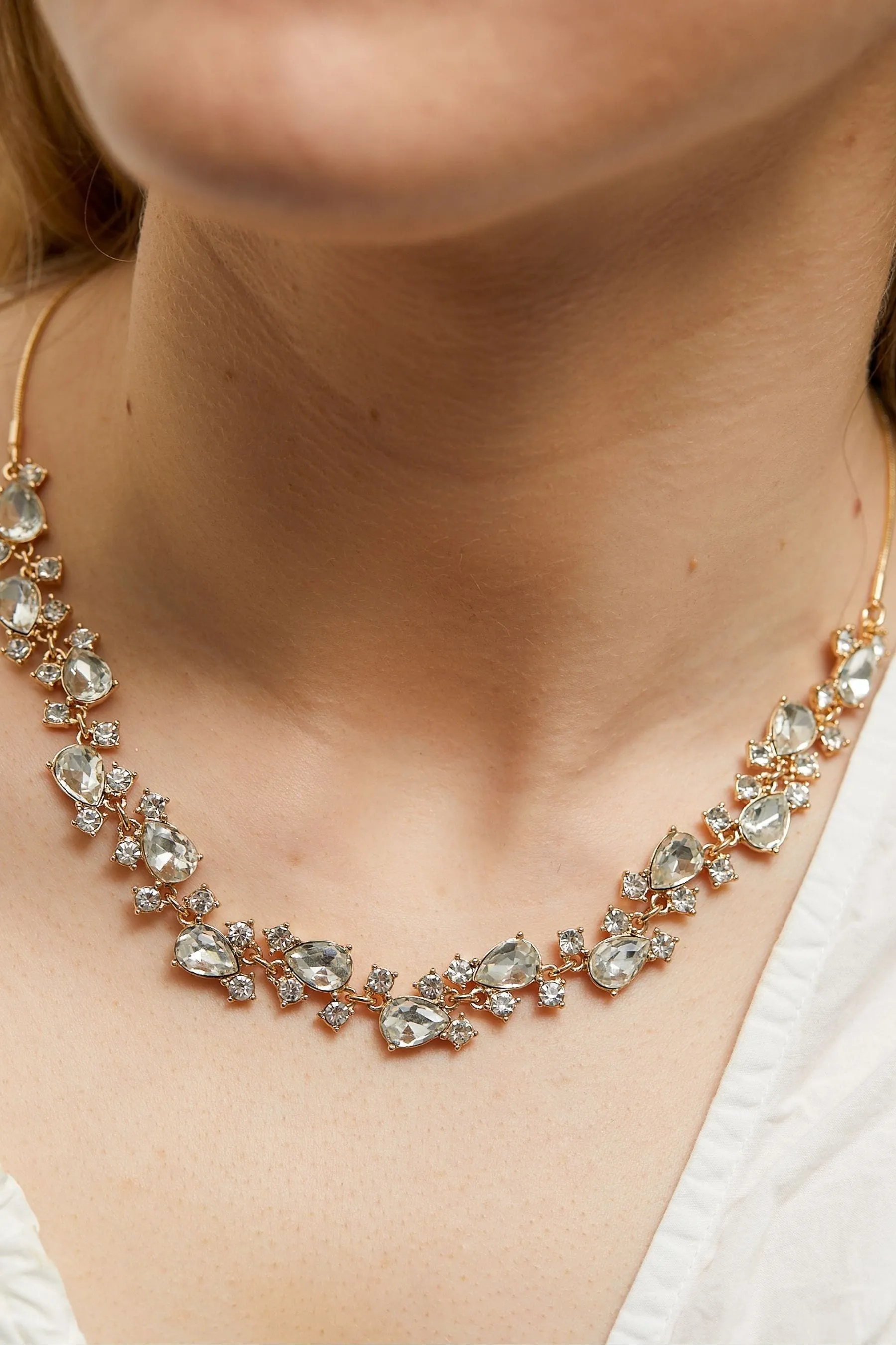 Mood - Collana con fermacorda regolabile e Stone di cristalli