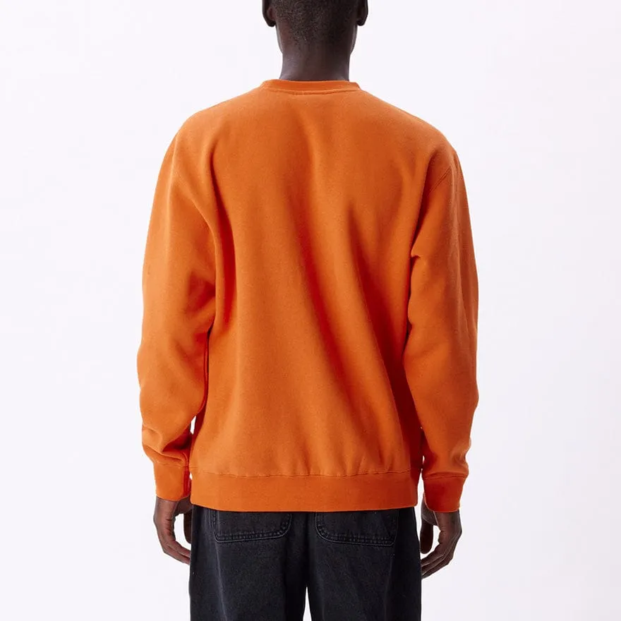 OBEY CHERUB THROWIE PREMIUM CREW FLEECE - ORANGE OXIDE
