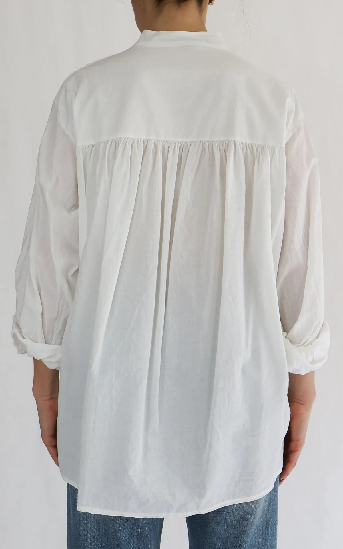 Off-on – Camicia mussola coreana – Latte
