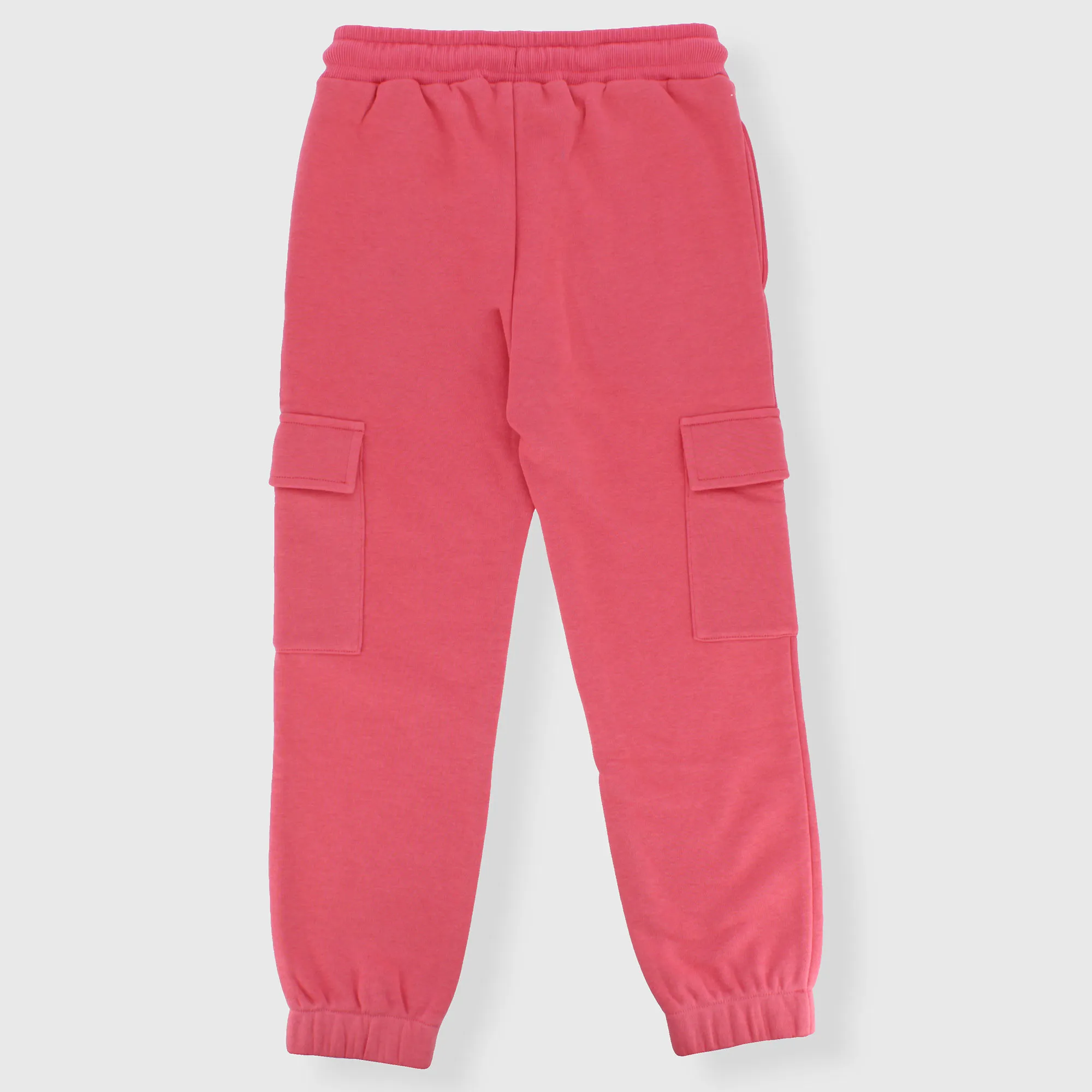 Pantalone in felpa da bambina, ROSA            