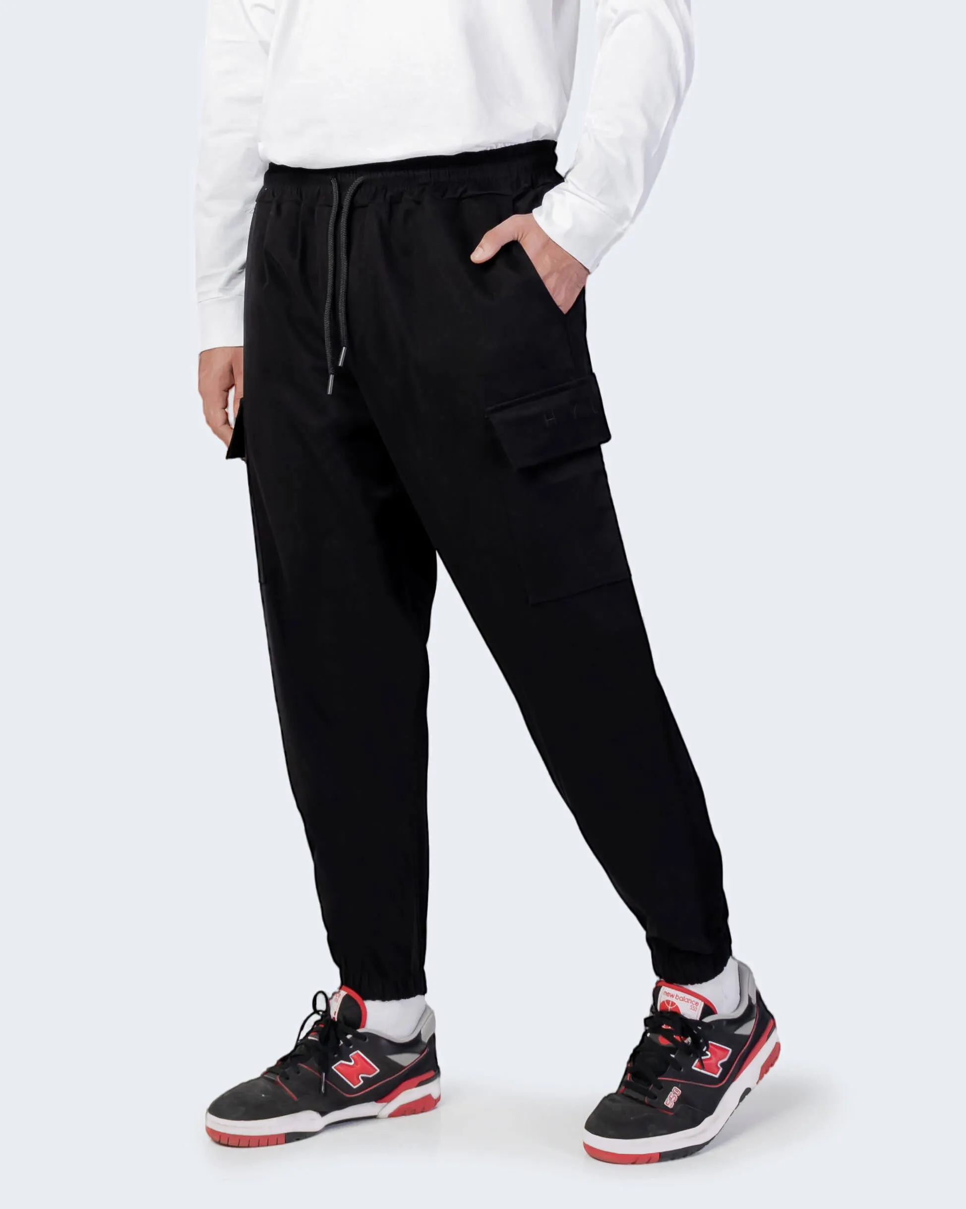 Pantaloni con cavallo basso Hydra Clothing CARGO Nero