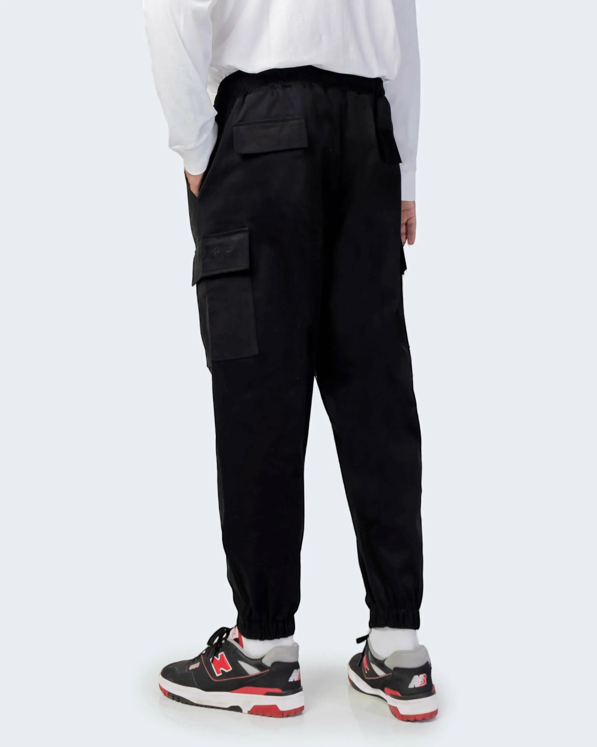 Pantaloni con cavallo basso Hydra Clothing CARGO Nero
