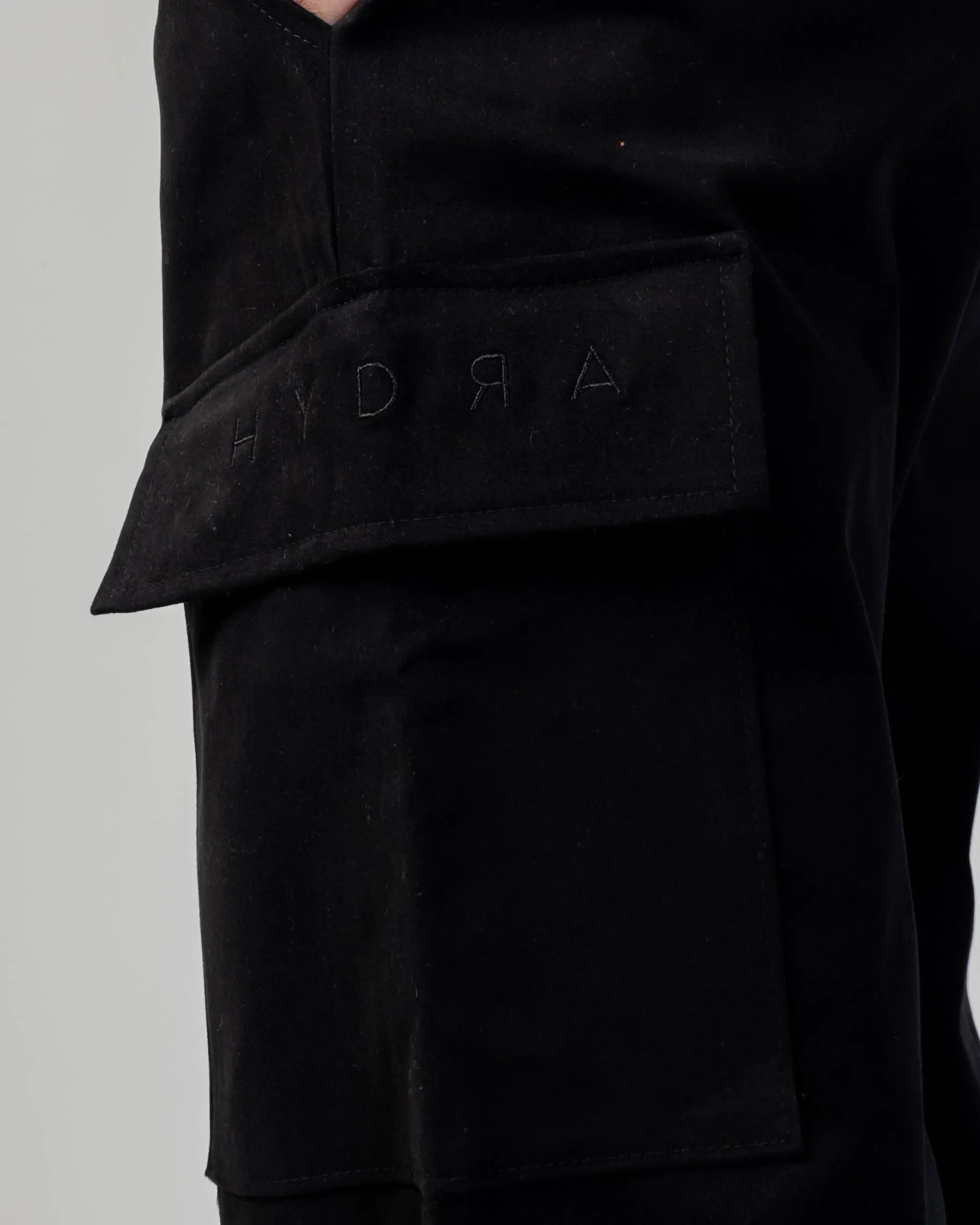 Pantaloni con cavallo basso Hydra Clothing CARGO Nero