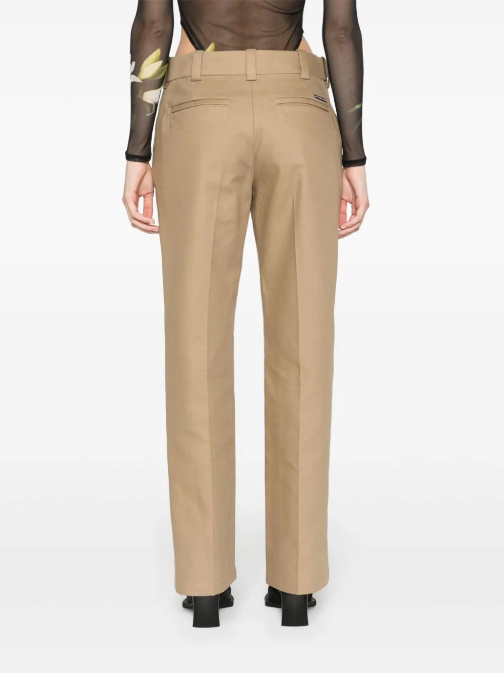 Pantaloni dritti  in beige - donna