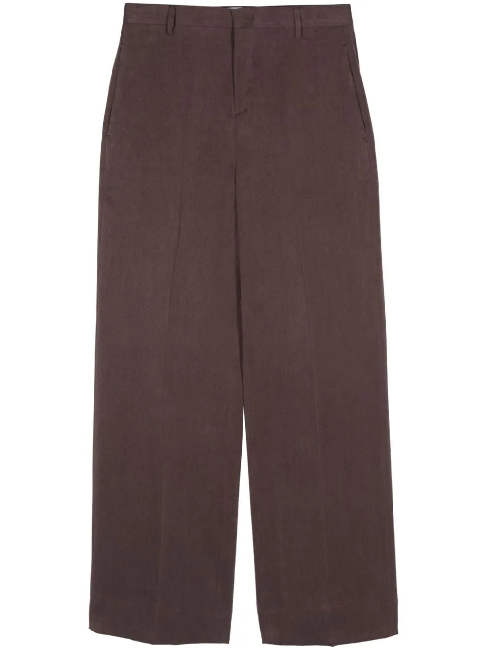Pantaloni dritti in marrone - donna