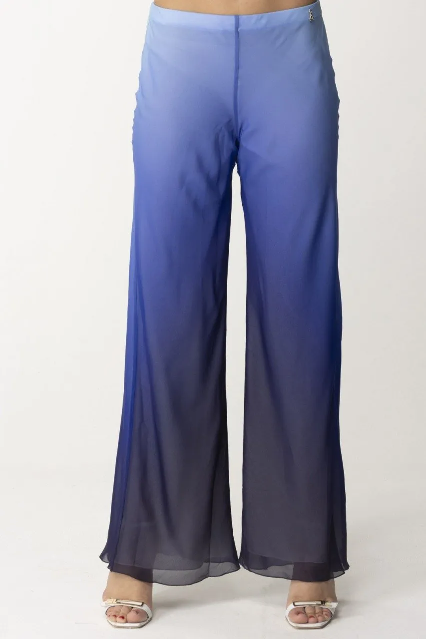 Pantaloni in chiffon con stampa degradè WavePrintDegrad