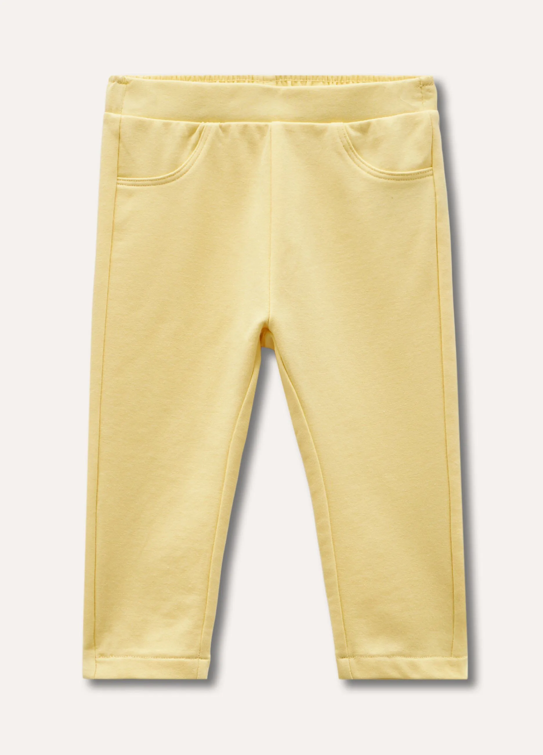 Pantaloni in cotone stretch neonata