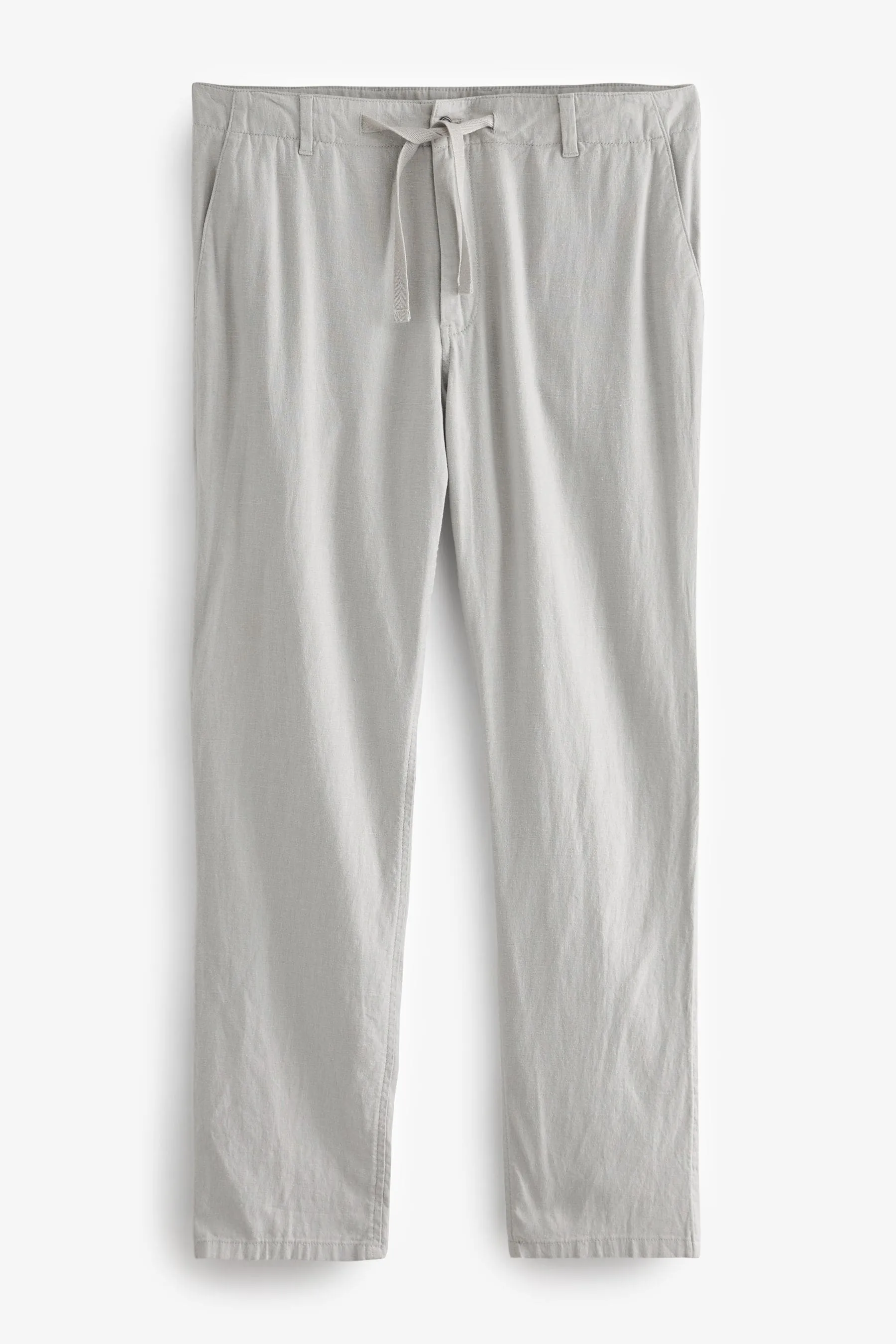 Pantaloni in viscosa e lino con coulisse