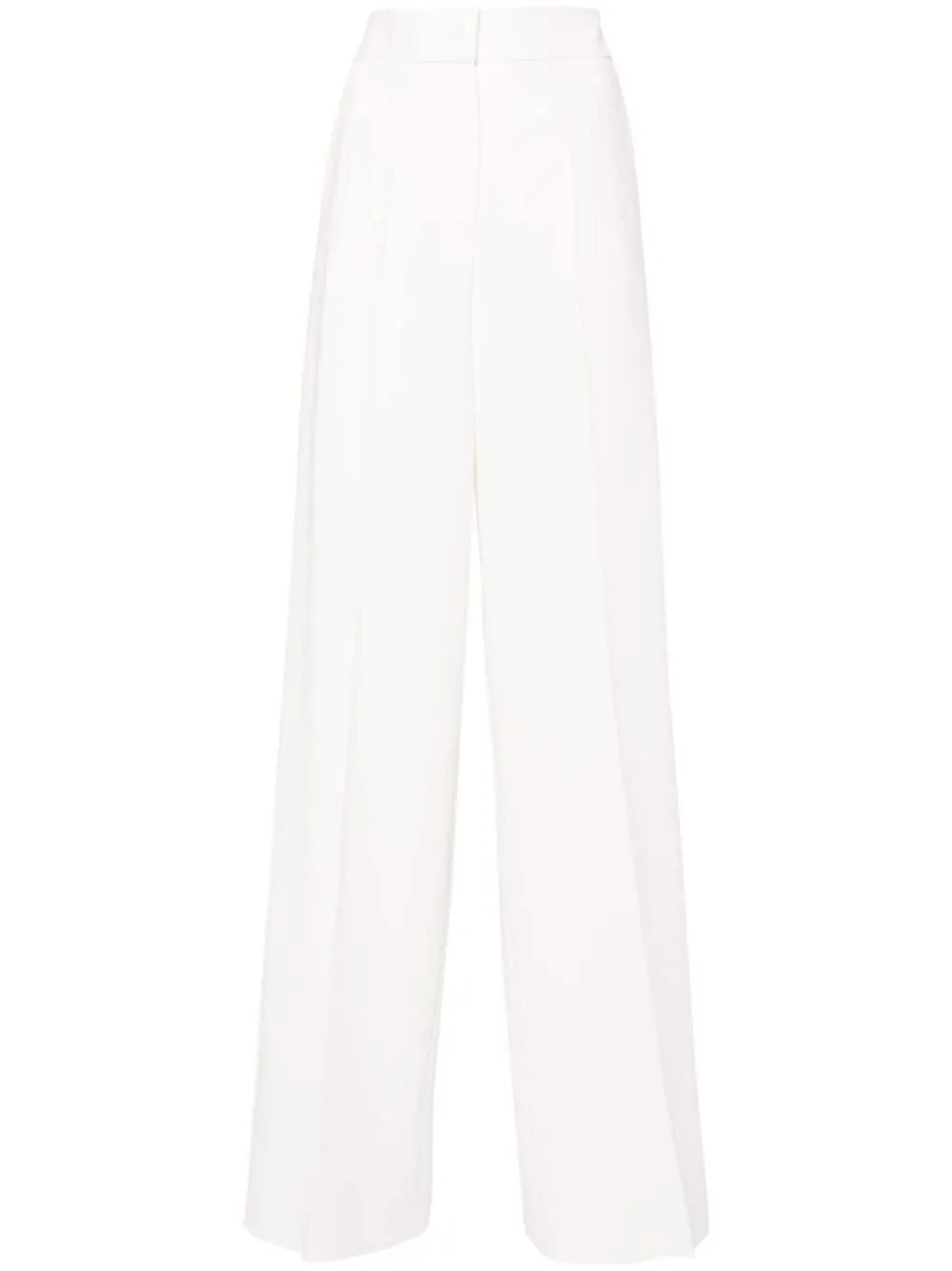 Pantaloni smoking ercole in bianco - donna