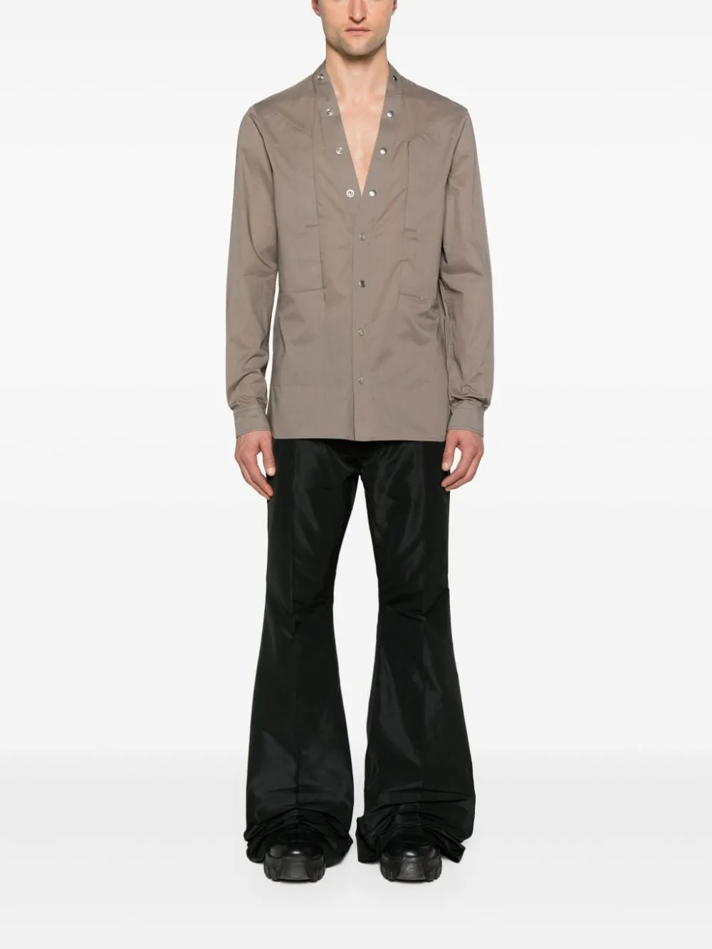 Pantaloni svasati Bolan in nero - uomo