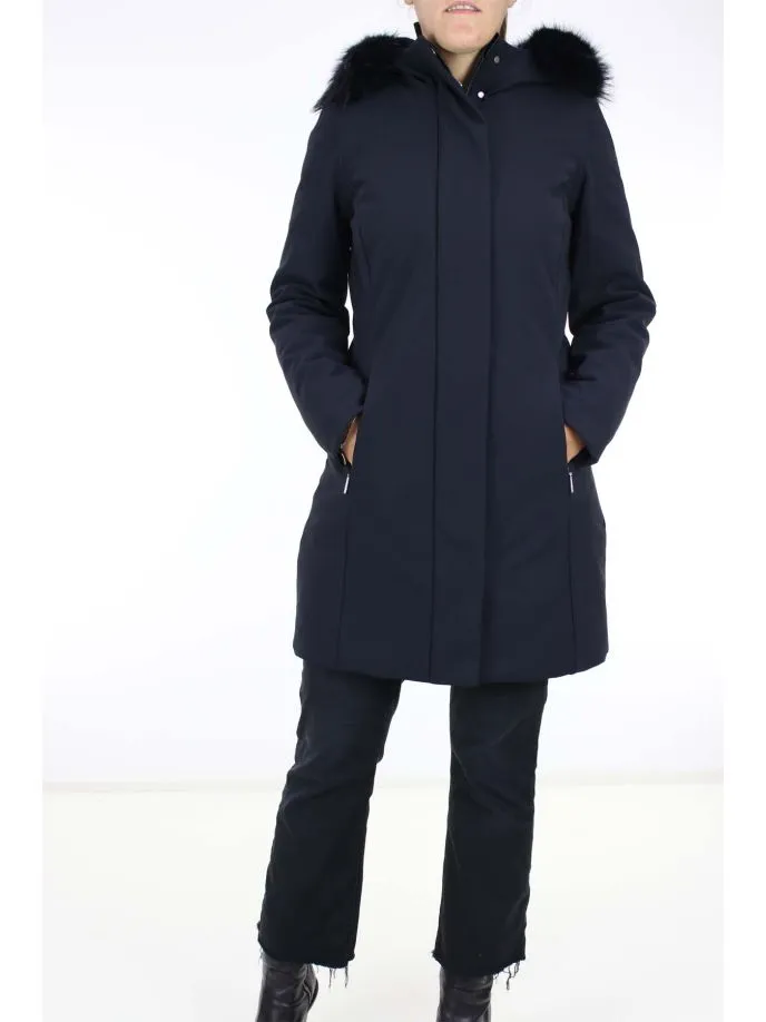 Parka con pelliccia donna winter long fur