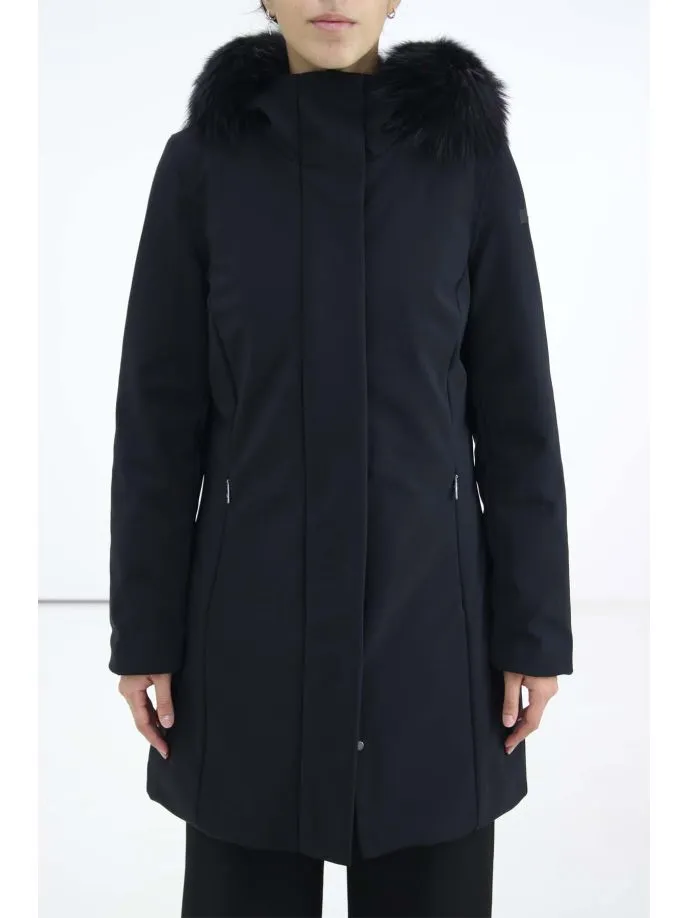 Parka con pelliccia donna winter long fur