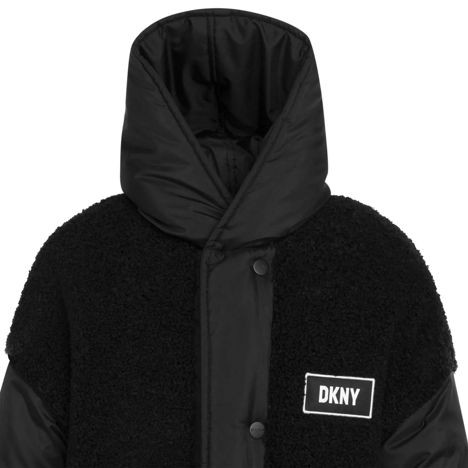 Parka Reversibile Nero Bambina E Teenager