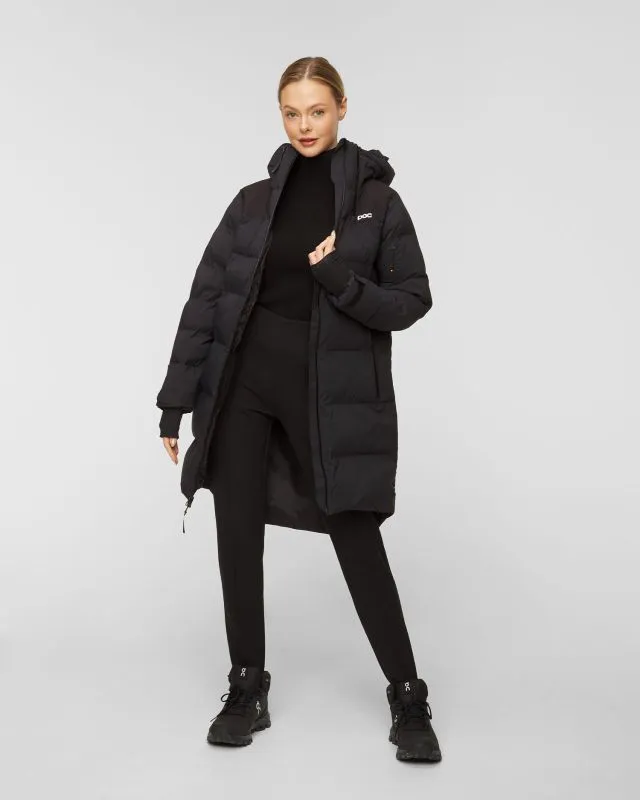 Parka trapuntato nero da donna POC W's Loft