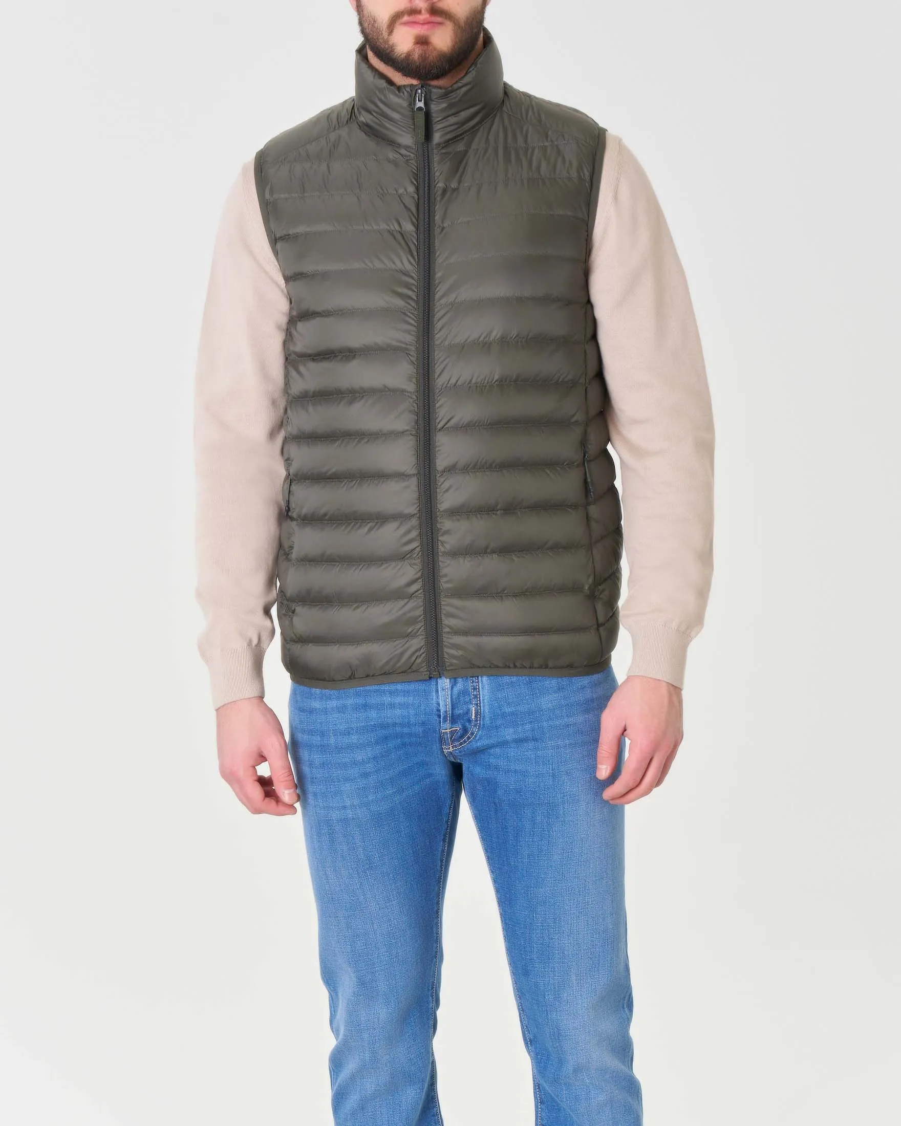 Piumino gilet 100 grammi verde militare