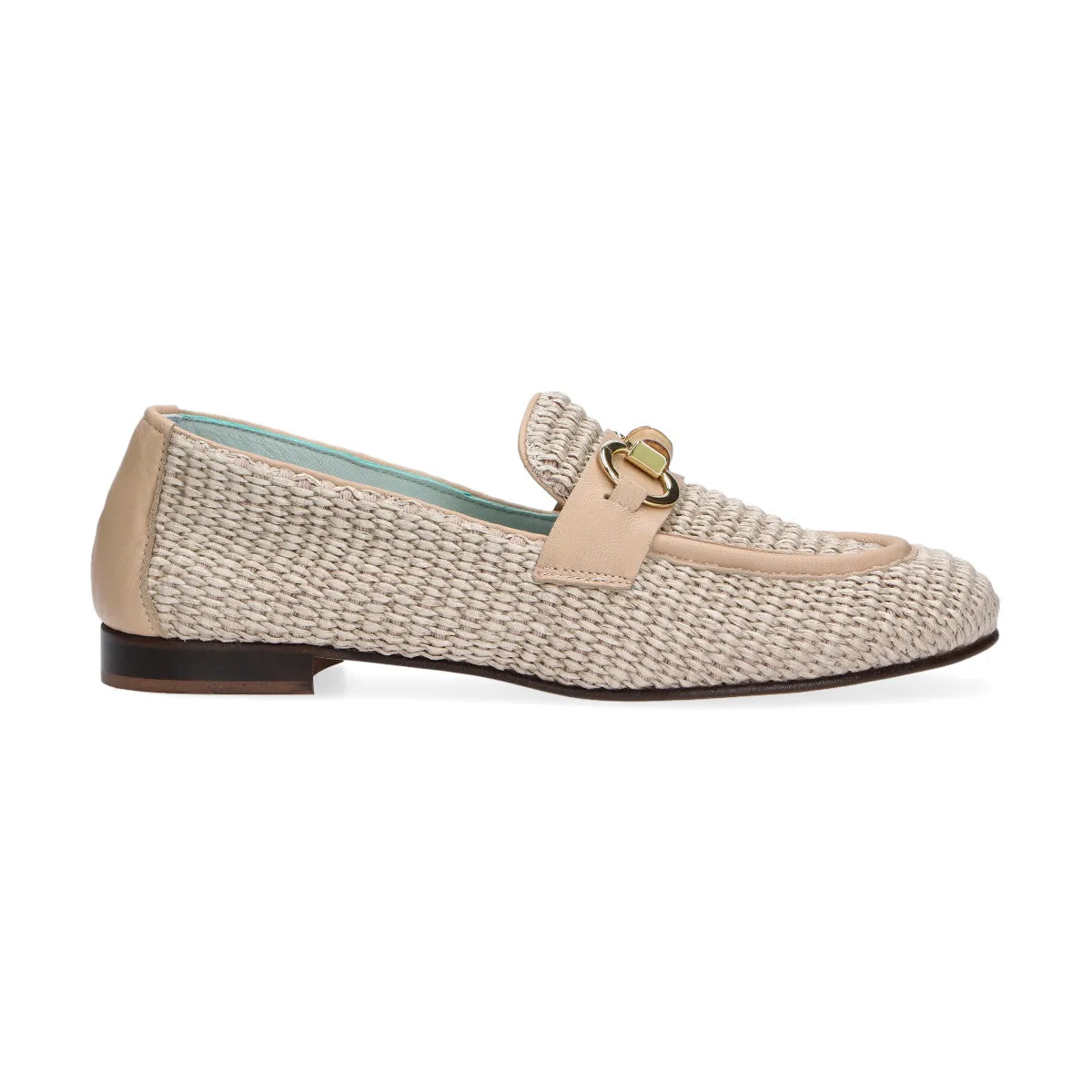 Poesie Veneziane mocassino raffia beige