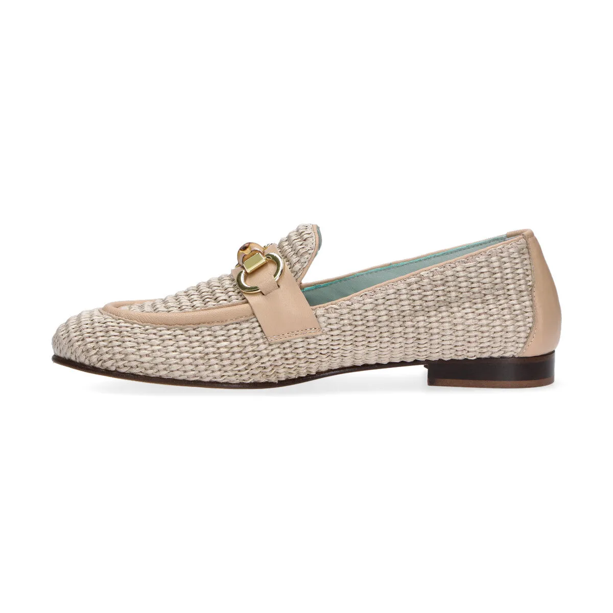 Poesie Veneziane mocassino raffia beige