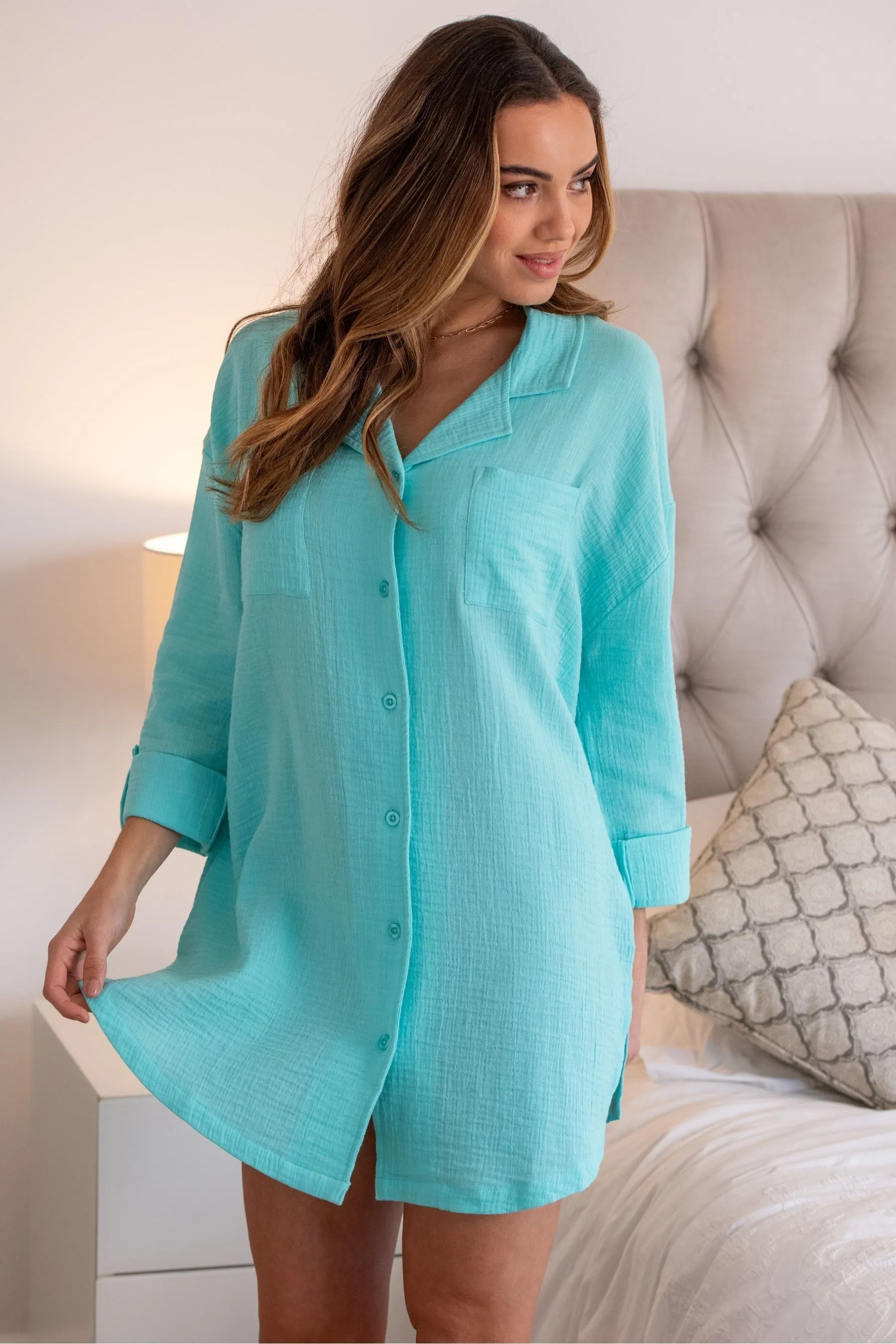 Pour Moi - Camicia oversize con doppio strato e colletto a rever