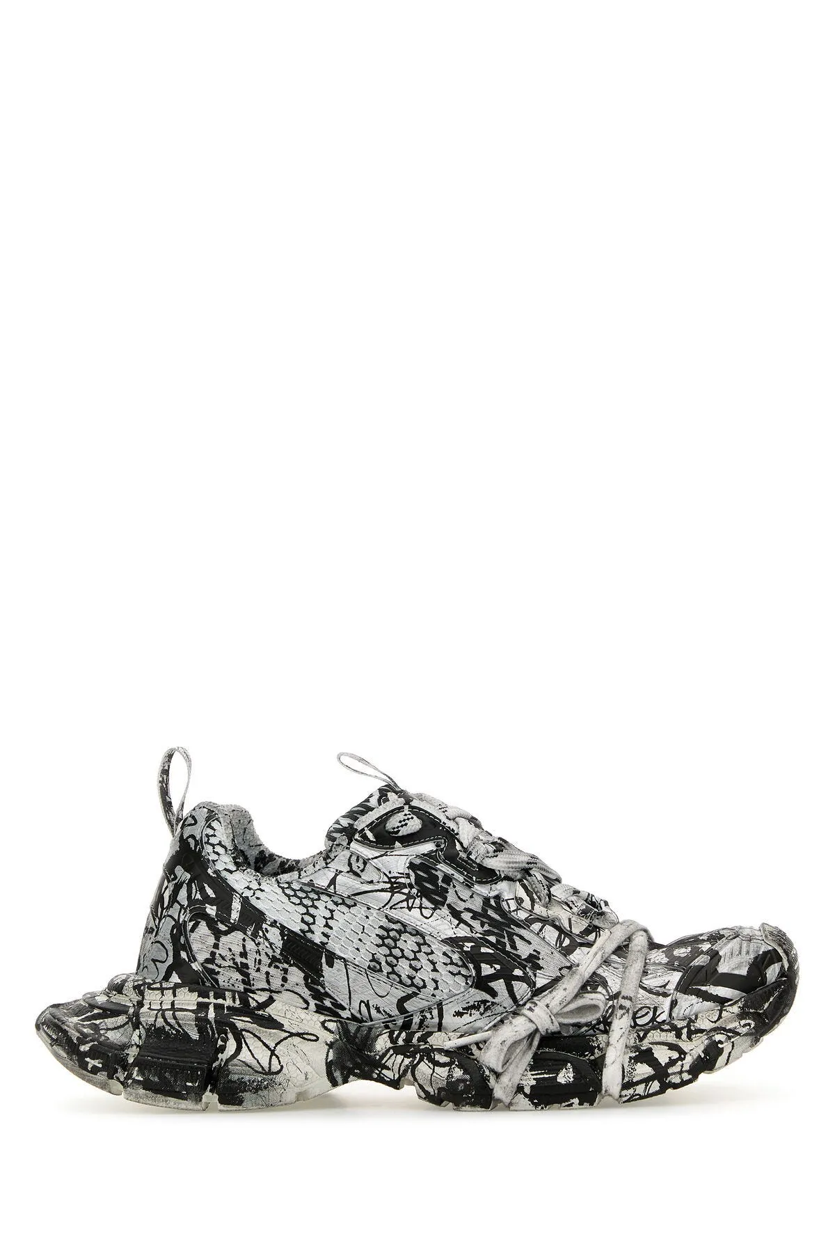 Printed mesh and rubber 3XL sneakers     