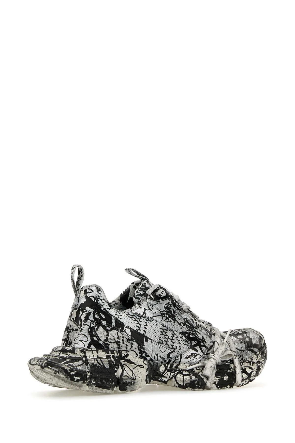 Printed mesh and rubber 3XL sneakers     