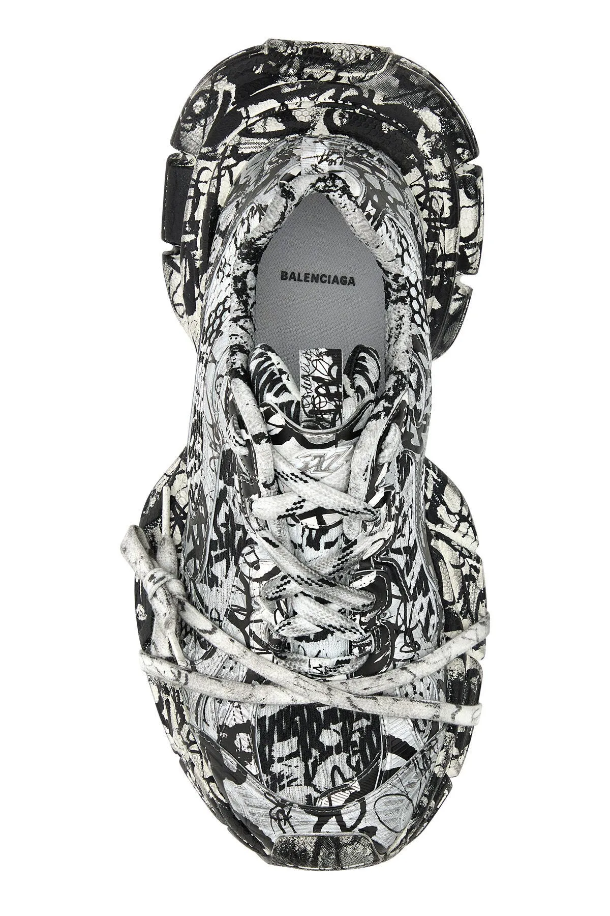 Printed mesh and rubber 3XL sneakers     