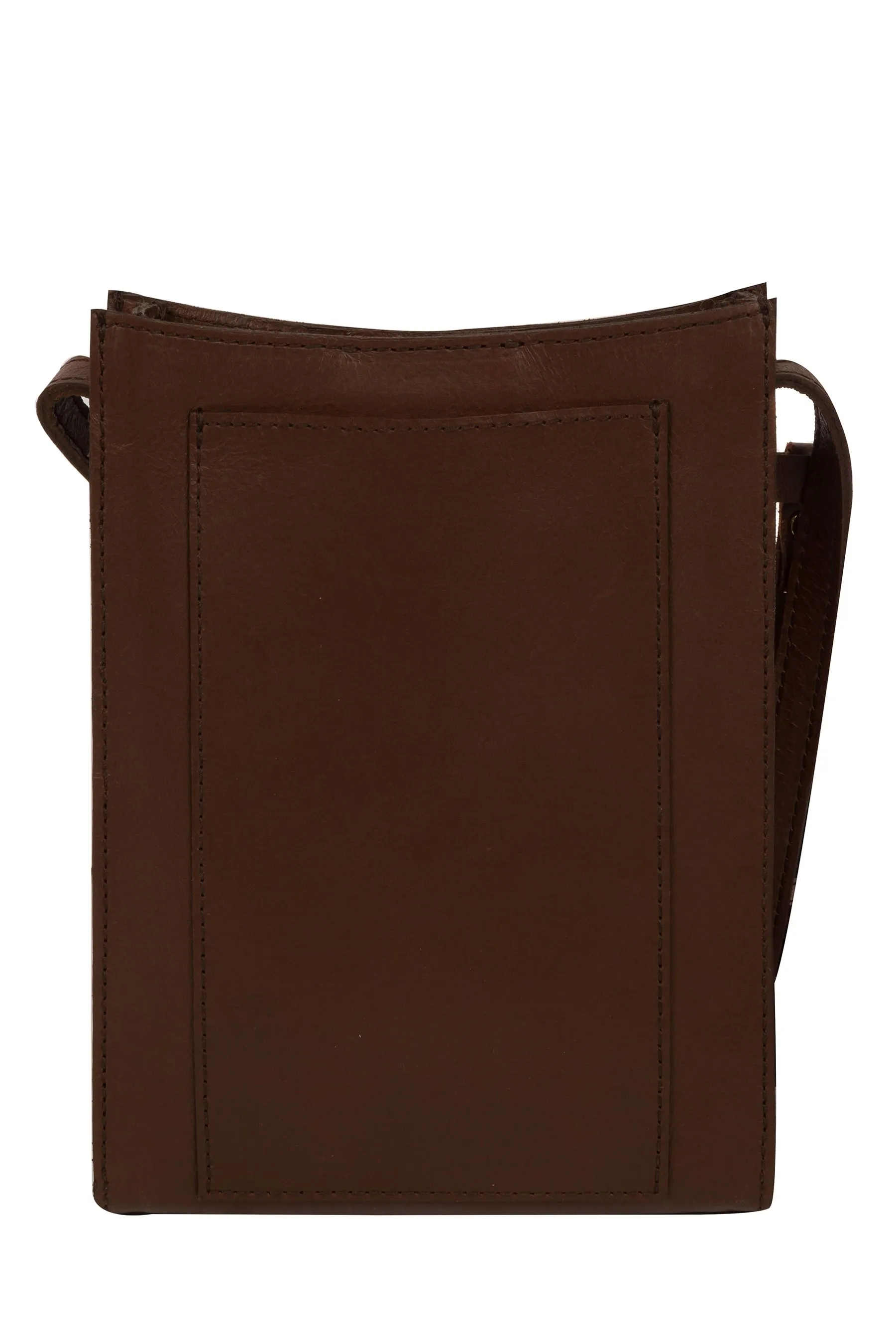 Pure Luxuries London - Barton - Borsa a tracolla per smartphone in pelle conciata vegetale    