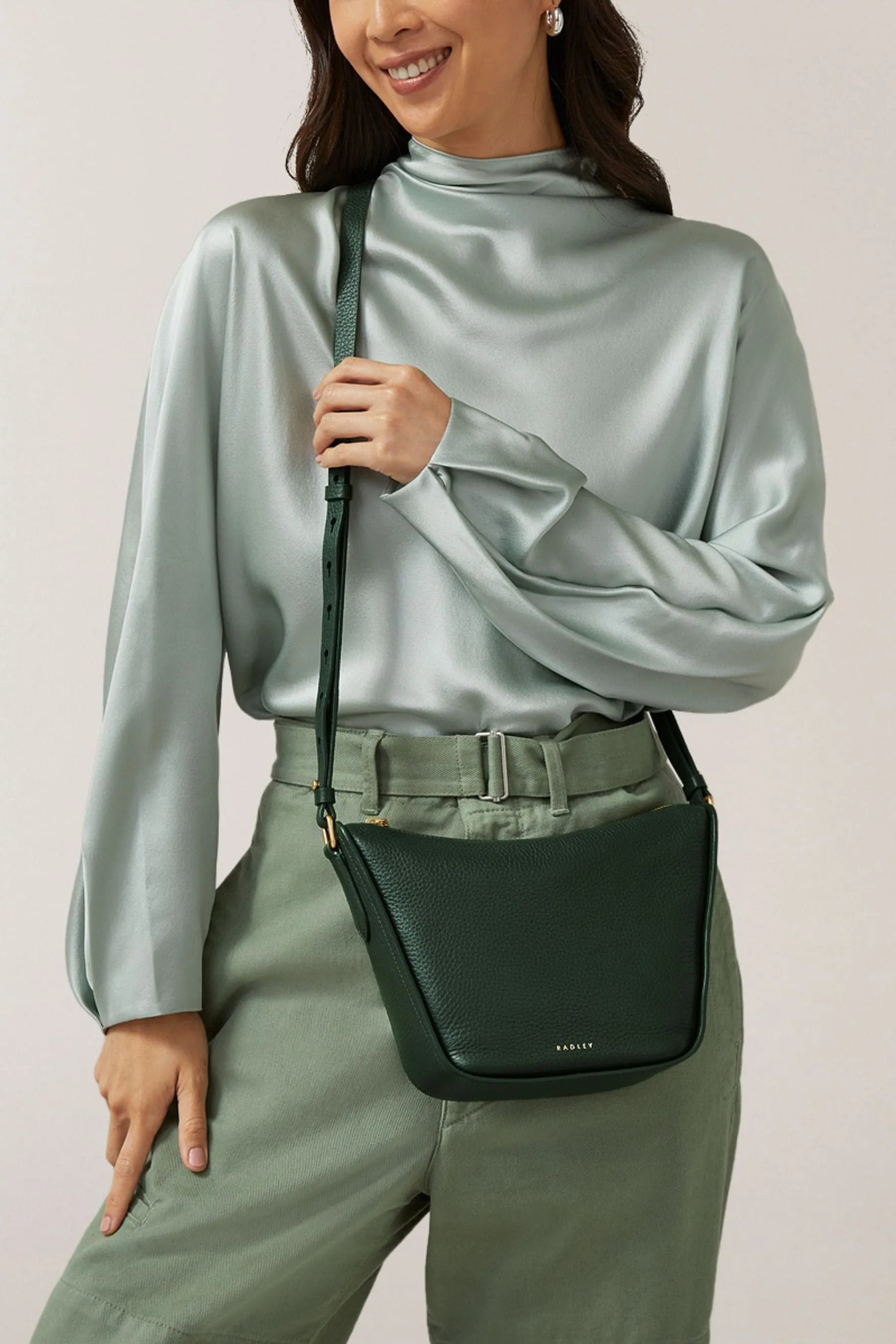 Radley London Small Oak Street Borsa a tracolla con zip    