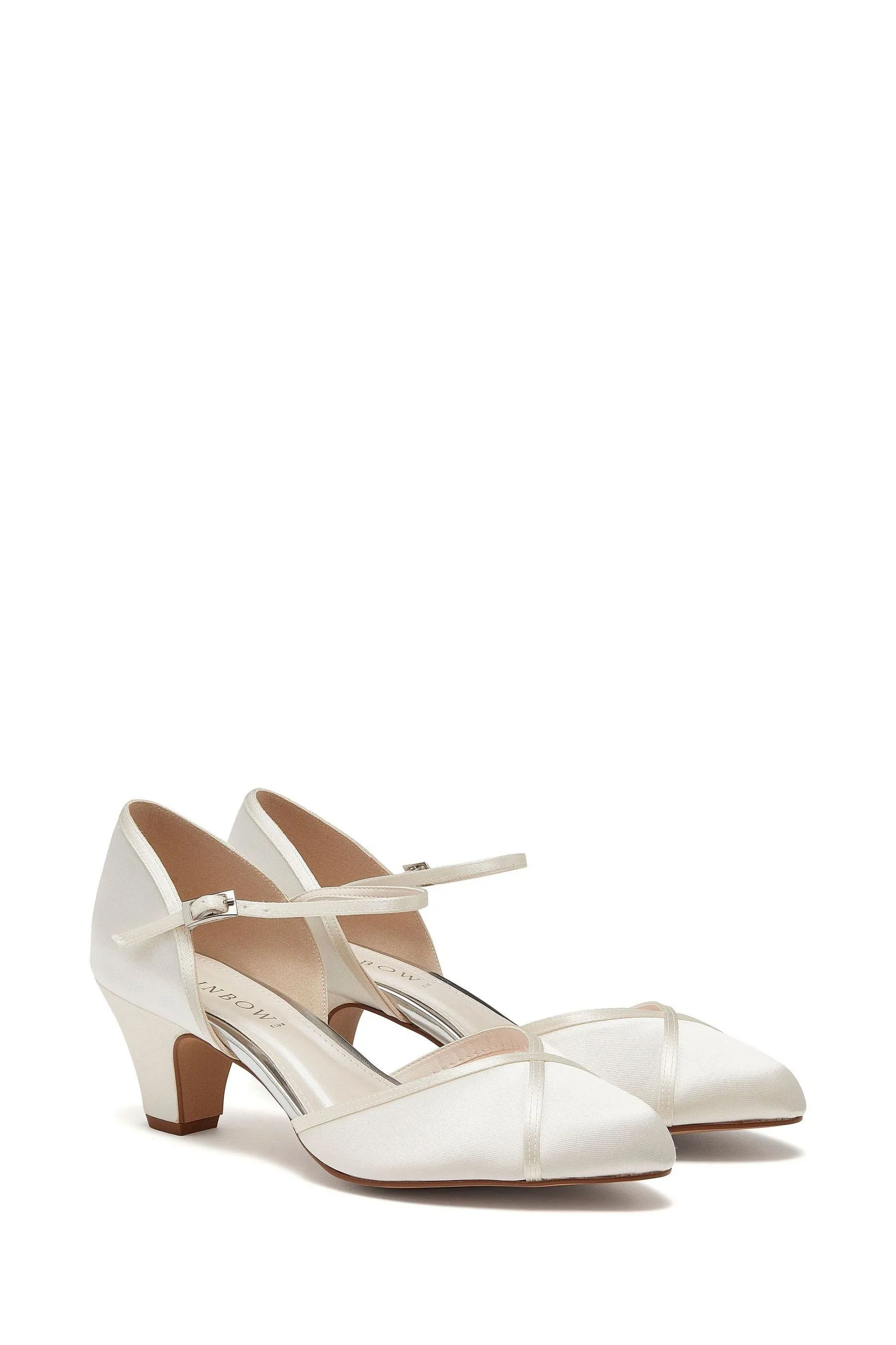 Rainbow Club - Shirley - Satin Scarpe da sposa con logo ampio