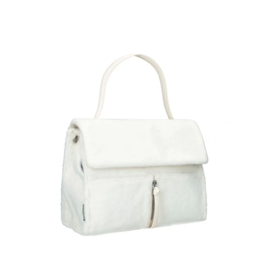 REBELLE Borsa a mano con tracolla pelosa CLIO SATCHEL SOFTLY FUR