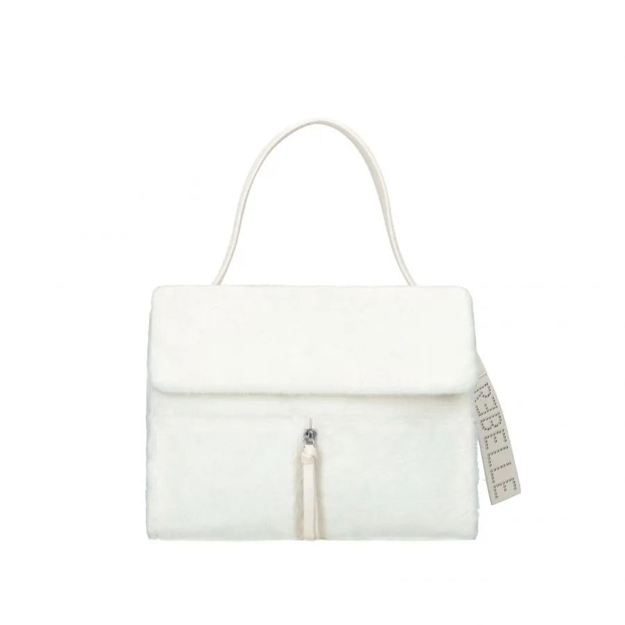 REBELLE Borsa a mano con tracolla pelosa CLIO SATCHEL SOFTLY FUR