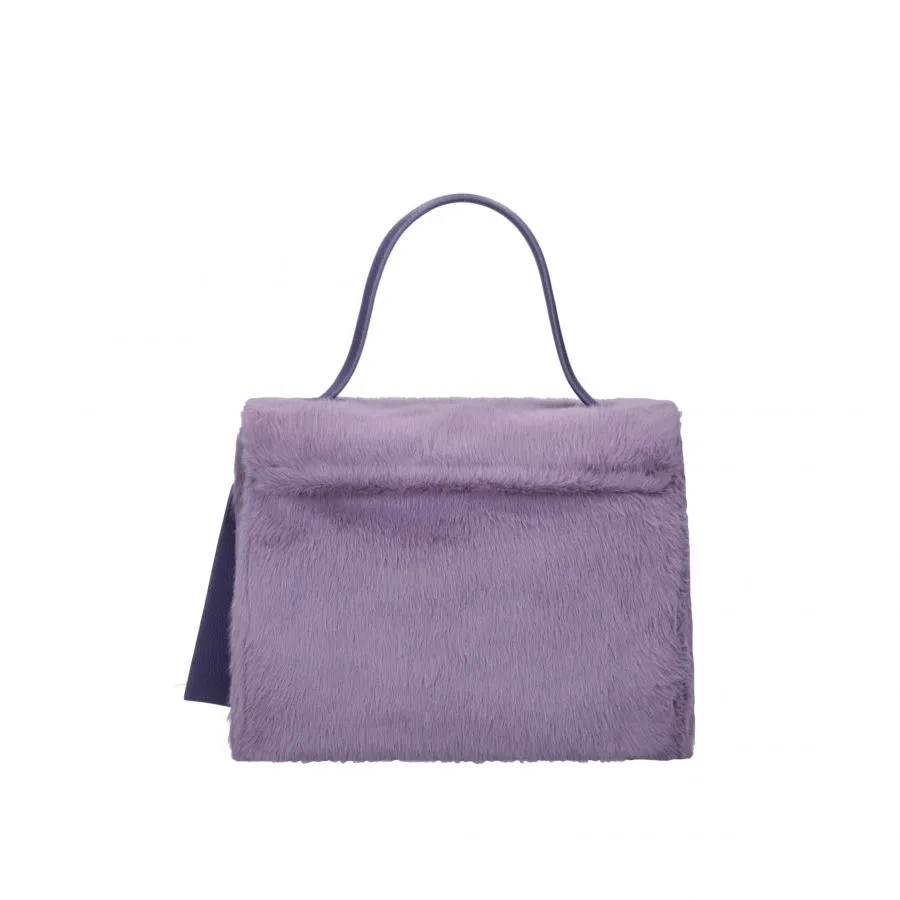 REBELLE Borsa a mano con tracolla pelosa CLIO SATCHEL SOFTLY FUR