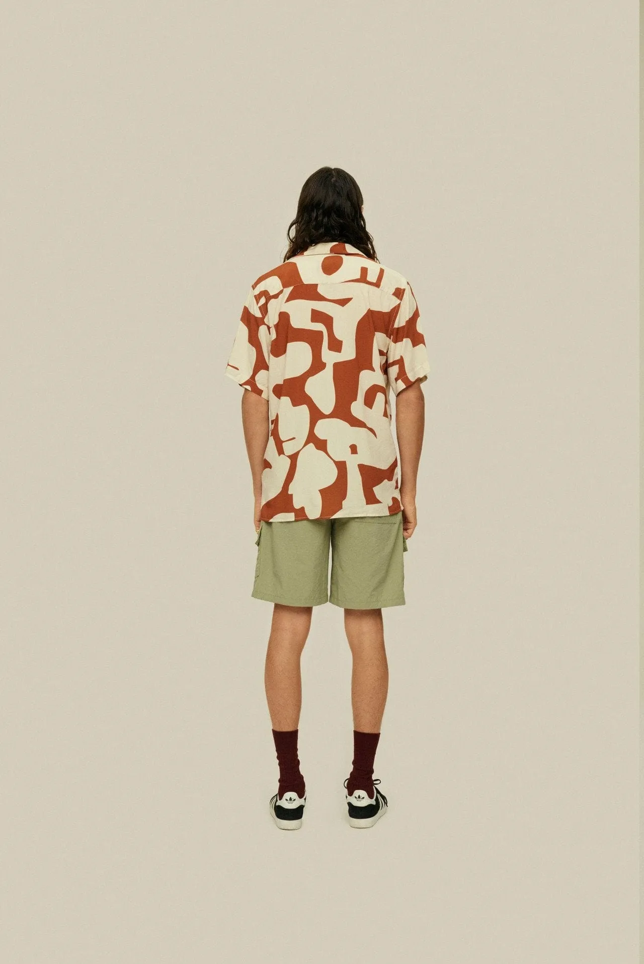 Russet Puzzlotec Viscose Shirt
