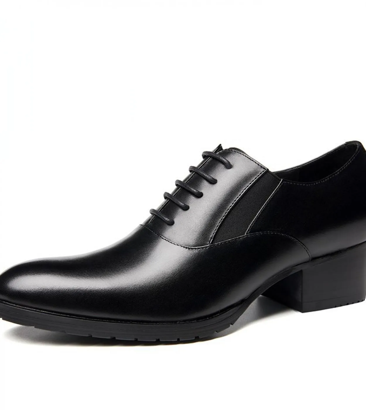 Scarpe da sposa in pelle da uomo 2023 Nuovo stile di lusso in vera pelle fatte a mano comode scarpe con tacco alto da 5 cm per M