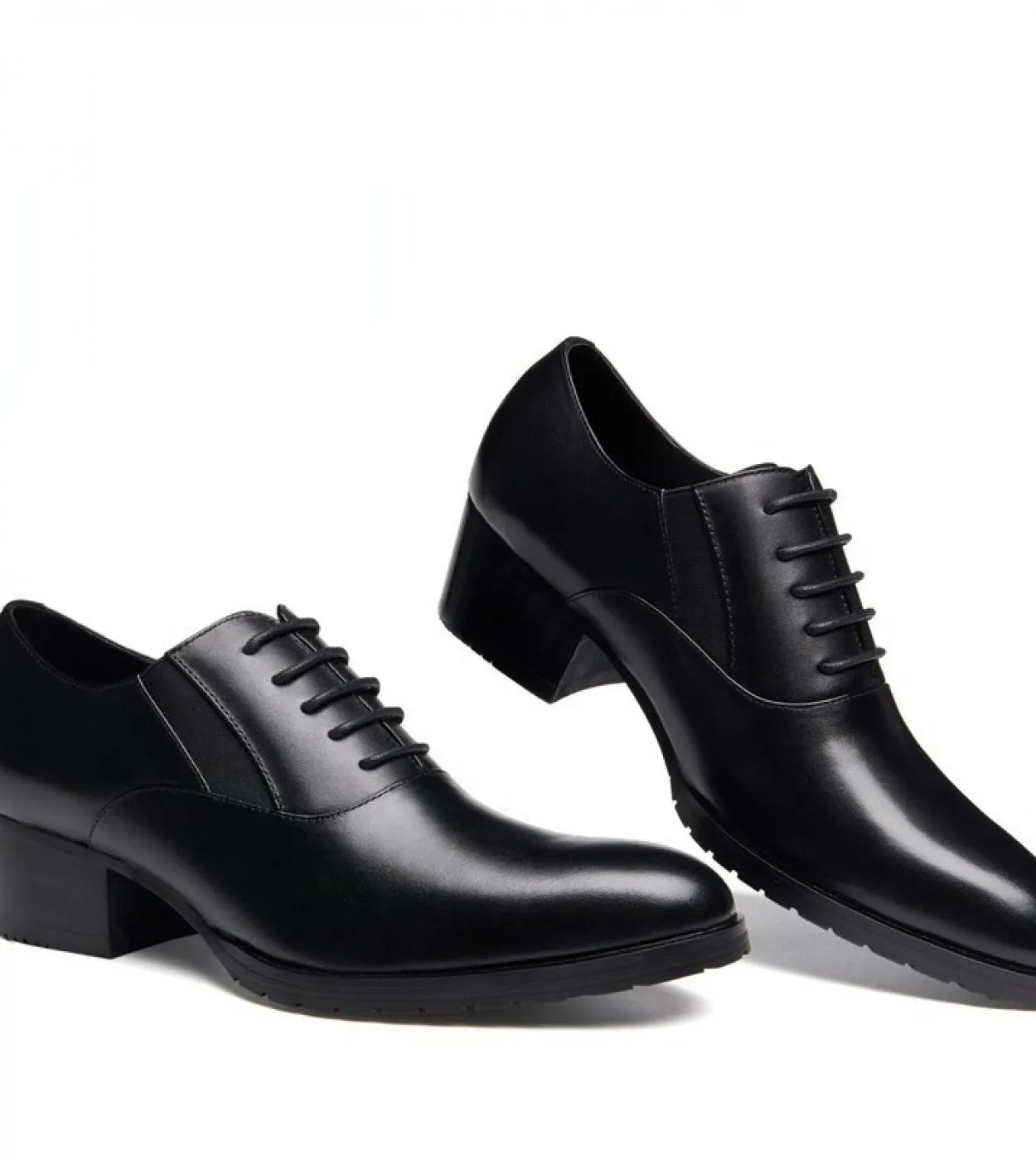 Scarpe da sposa in pelle da uomo 2023 Nuovo stile di lusso in vera pelle fatte a mano comode scarpe con tacco alto da 5 cm per M