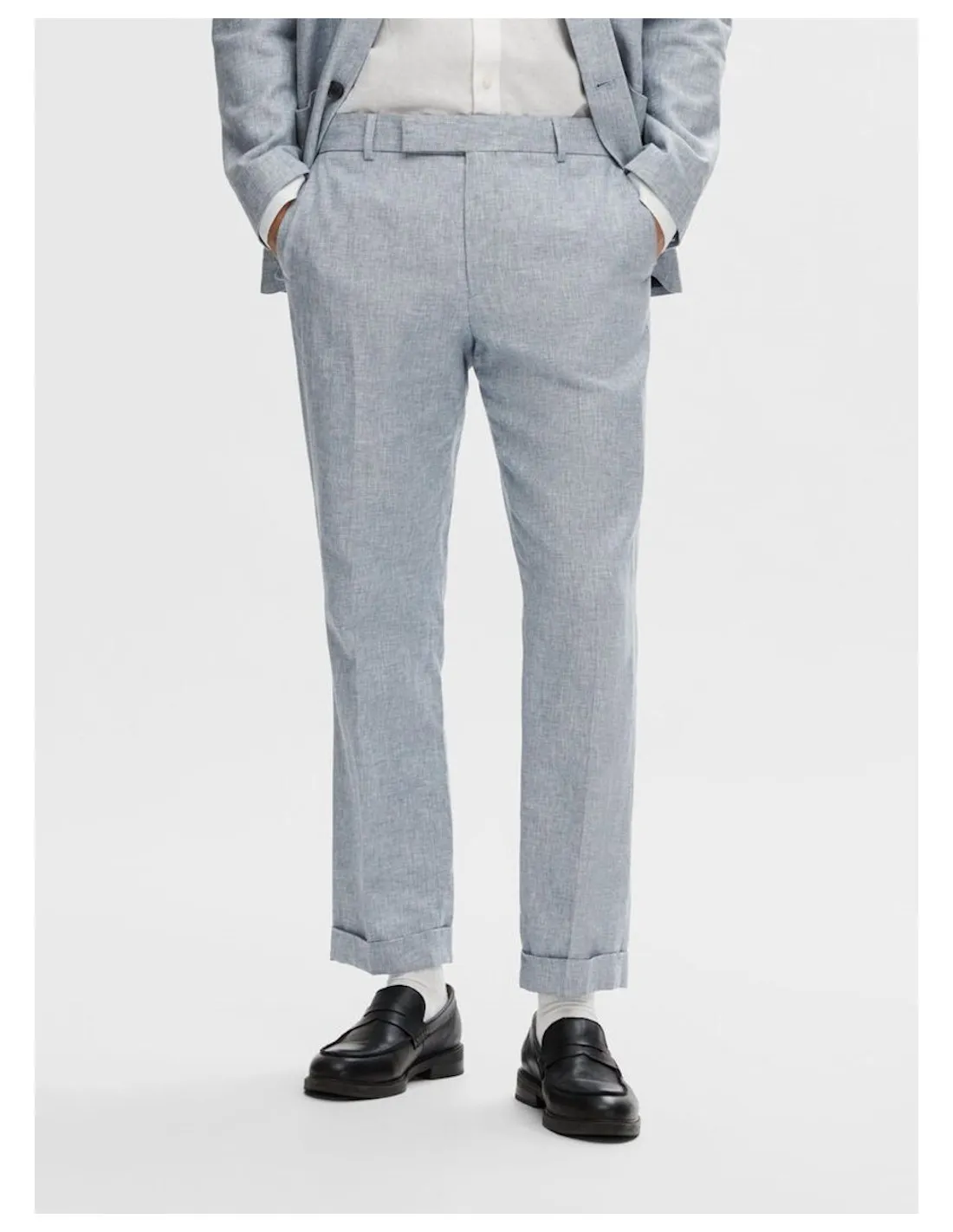 SELECTED PANTALONI UOMO,SLHREG-ANTON LINEN TRS