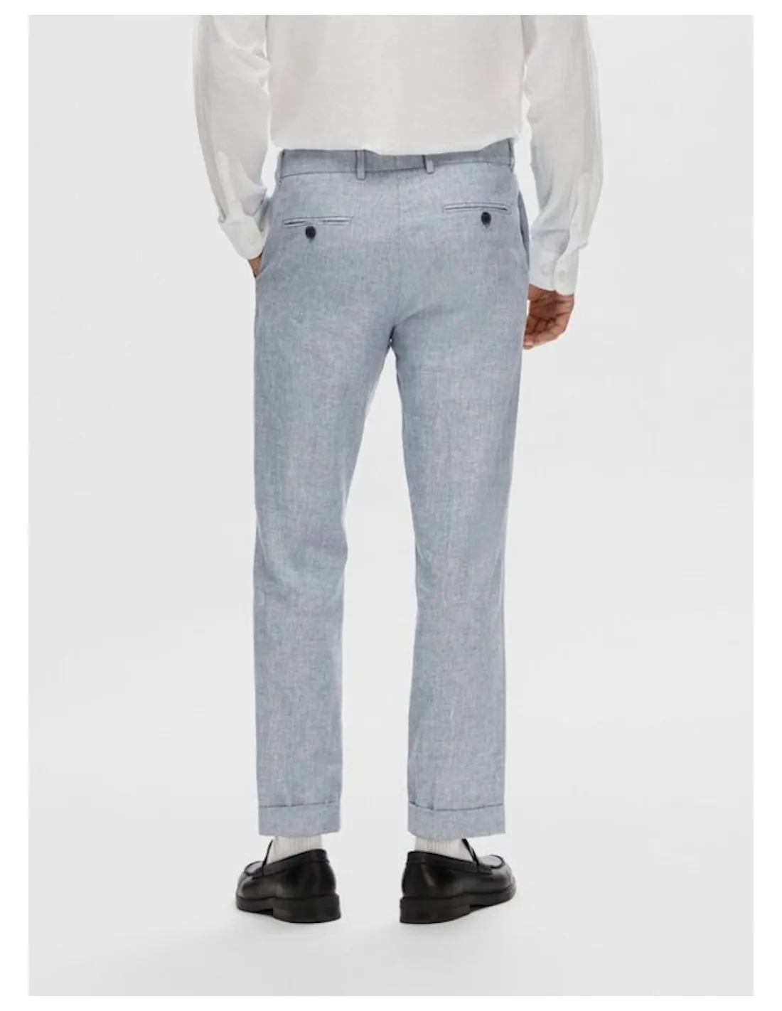 SELECTED PANTALONI UOMO,SLHREG-ANTON LINEN TRS