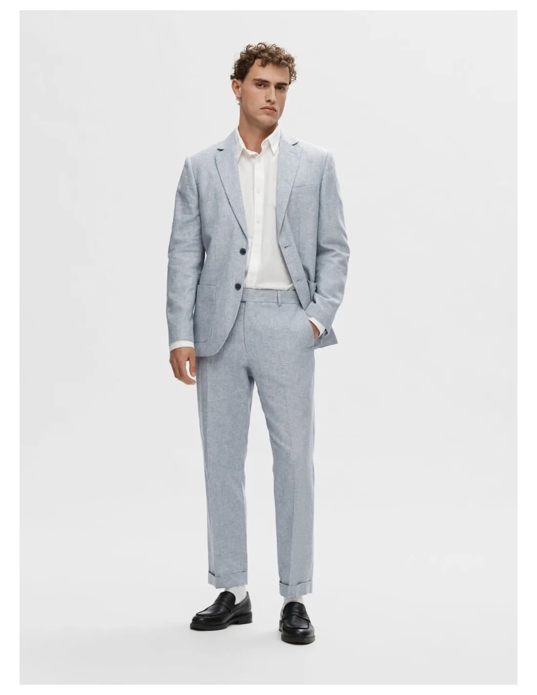SELECTED PANTALONI UOMO,SLHREG-ANTON LINEN TRS
