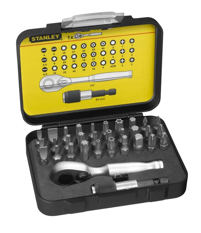 Set inserti per cacciaviti Stanley, 10 pezzi (Resistorx, Torx)