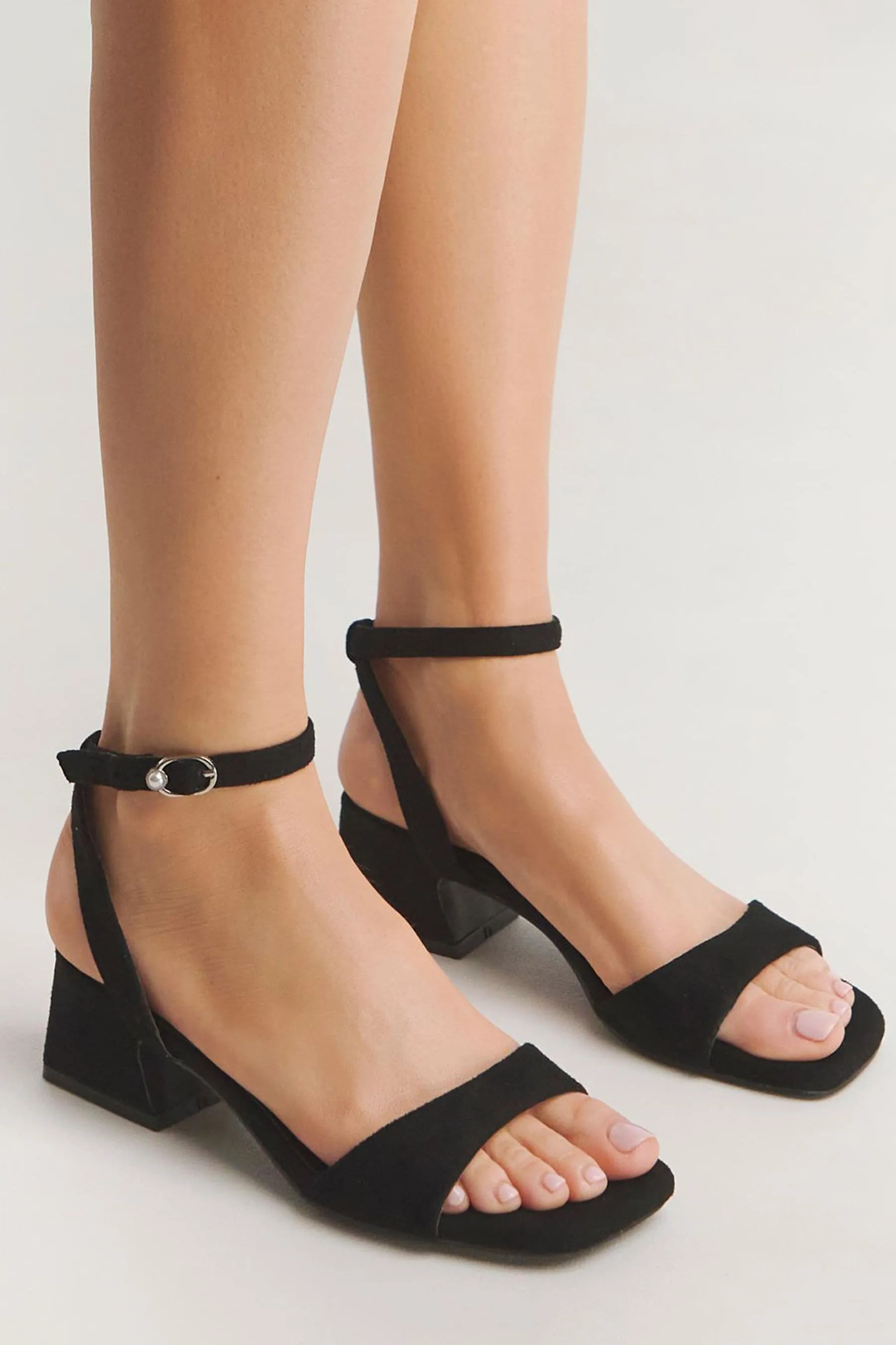Simply Be - Scarpe effetto nudo con tacco basso e largo
